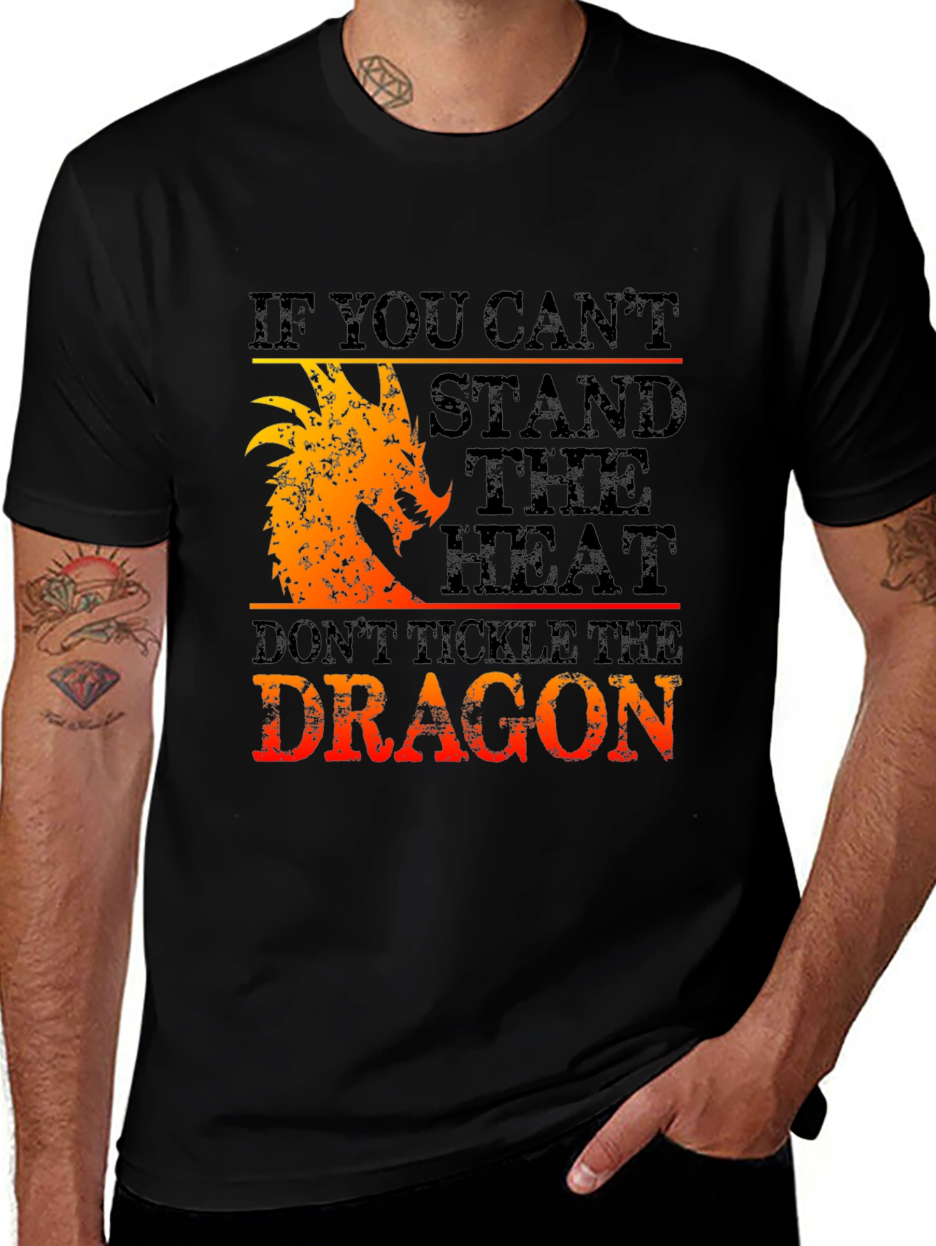 Variant 9 of If You Can't Stand the Heat Dragon Graphic Tee