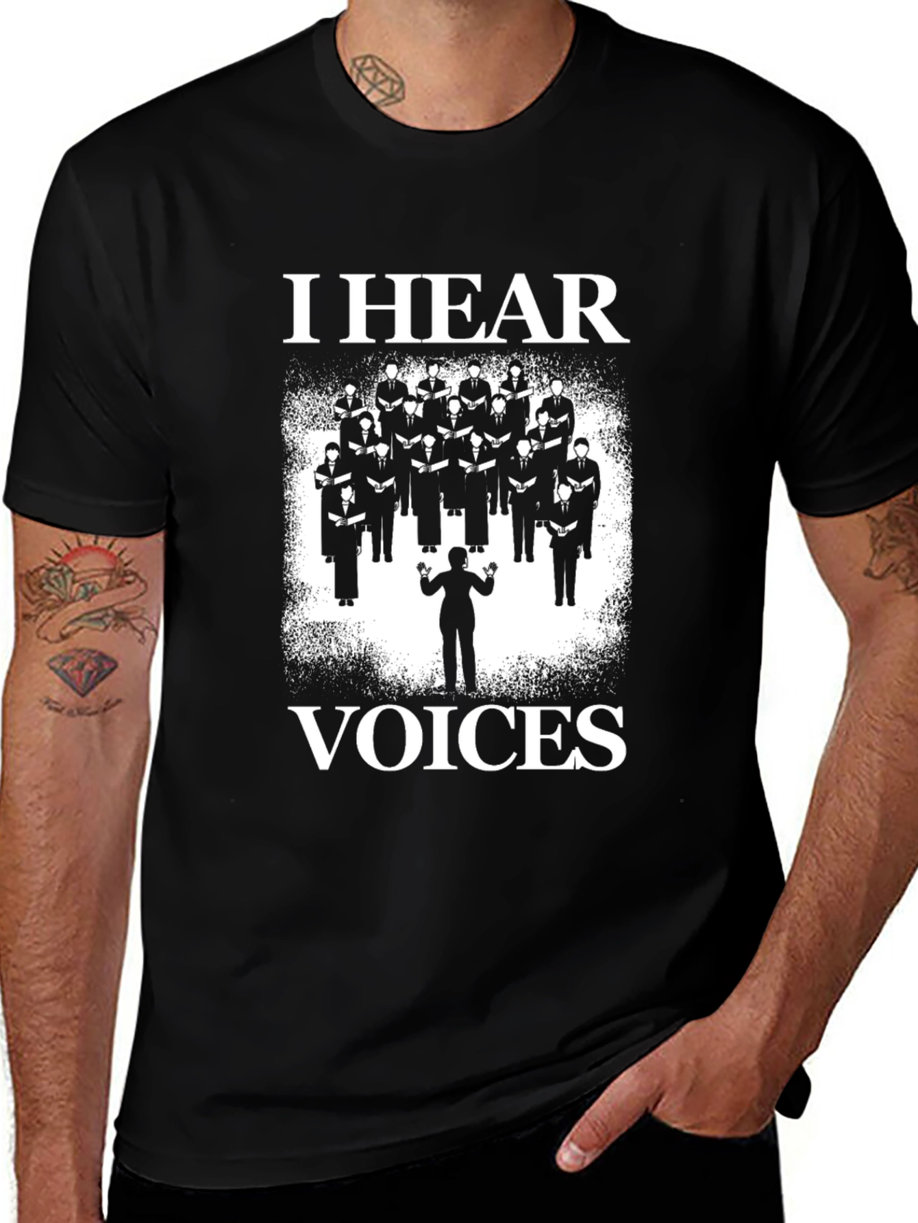 Variant 15 of I Hear Voices Choir T-Shirt