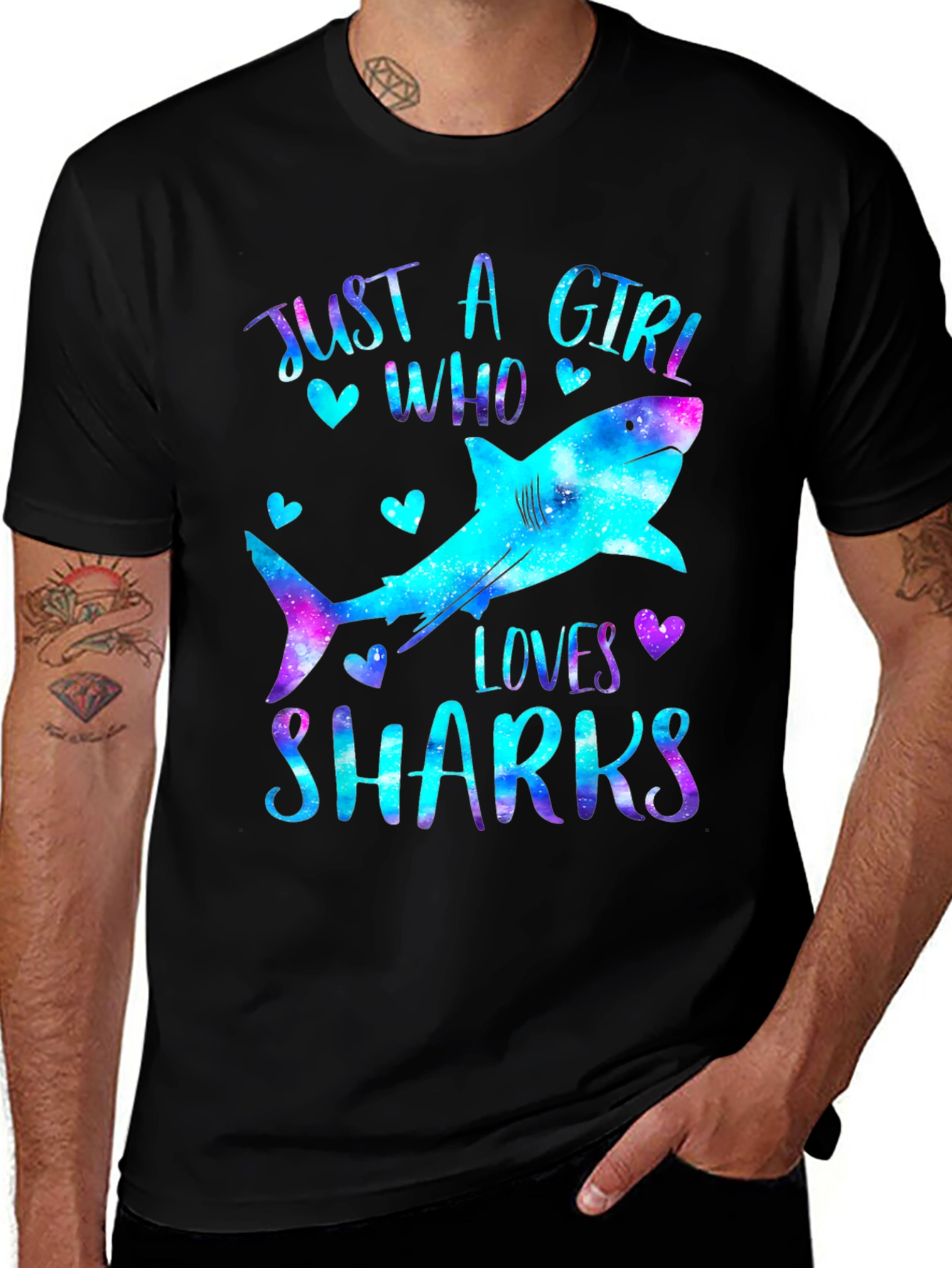 Variant 27 of Just A Girl Who Loves Sharks T-Shirt