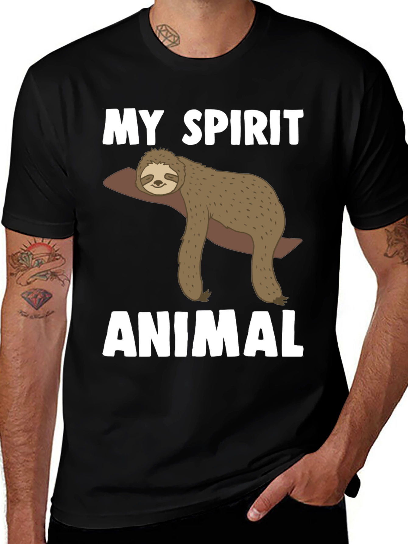 Variant 26 of My Spirit Animal Sloth Graphic Tee