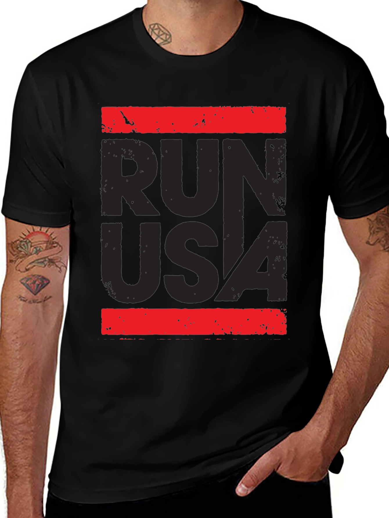 Variant 24 of Run USA Graphic Print T-Shirt