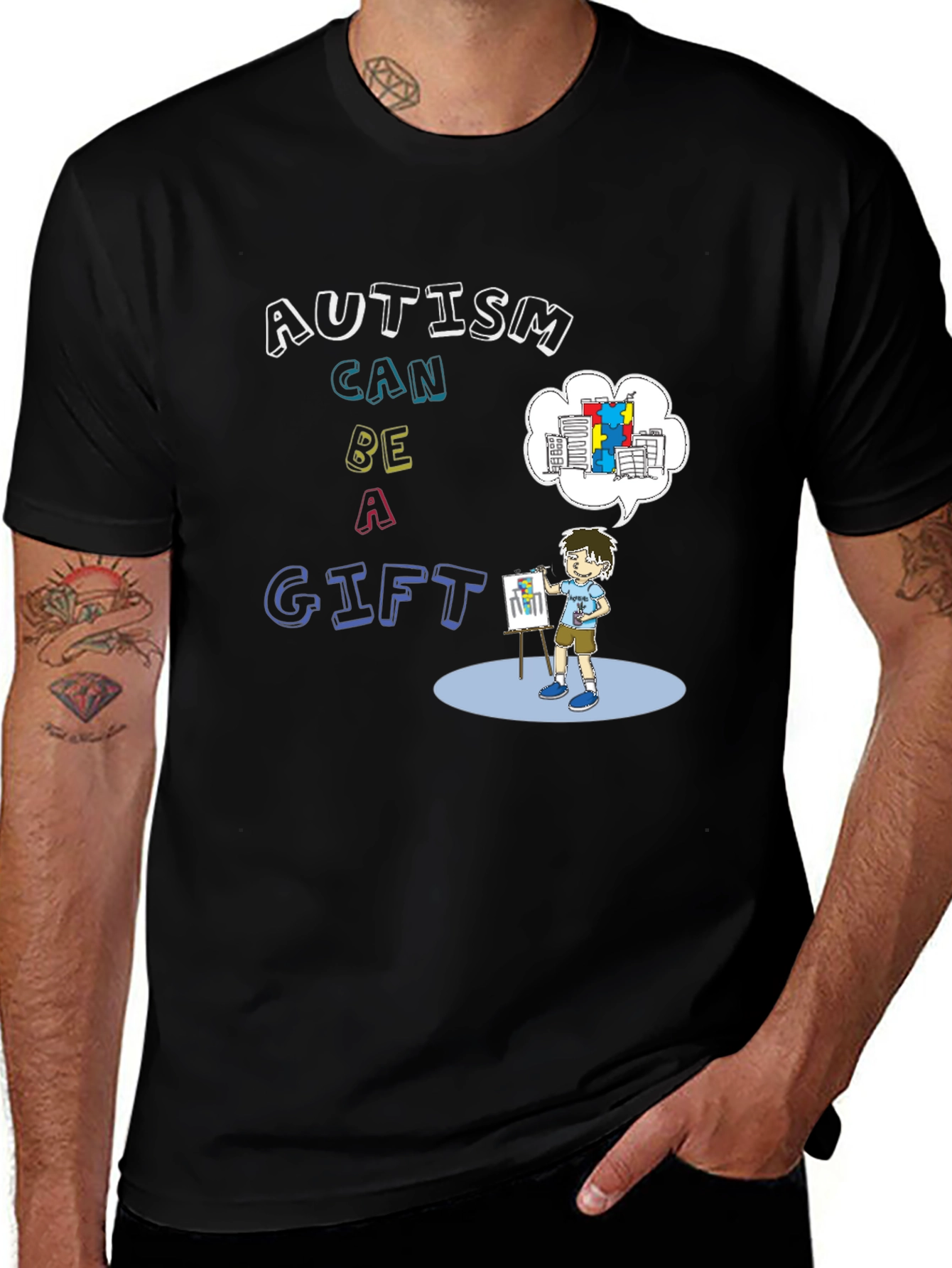 Autism Awareness T-Shirt: Autism Can Be A Gift 