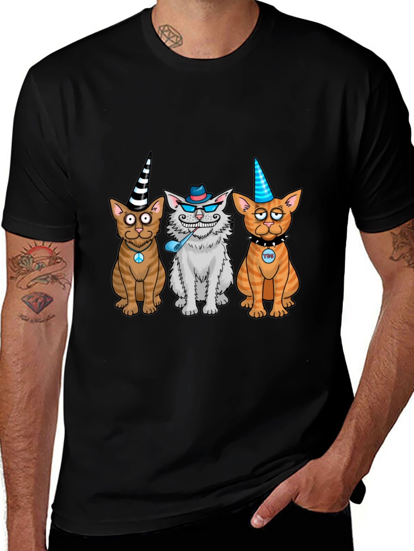 Variant 26 of Party Cat T-Shirt - Unique Graphic Tee