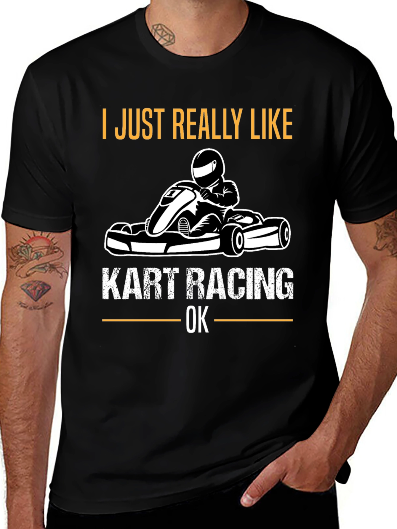 Variant 4 of I Just Really Like Kart Racing T-Shirt - Funny Racing Tee