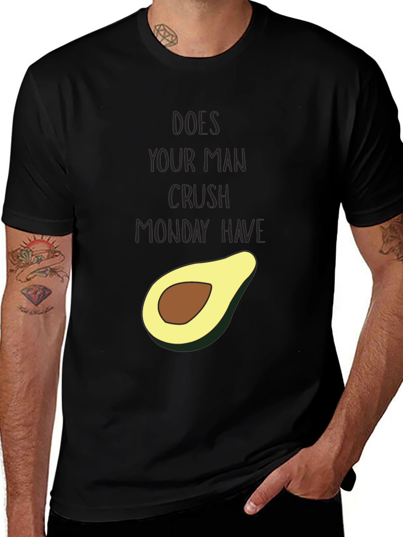 Variant 28 of Avocado Crush Monday Graphic Tee - Funny Unisex T-Shirt