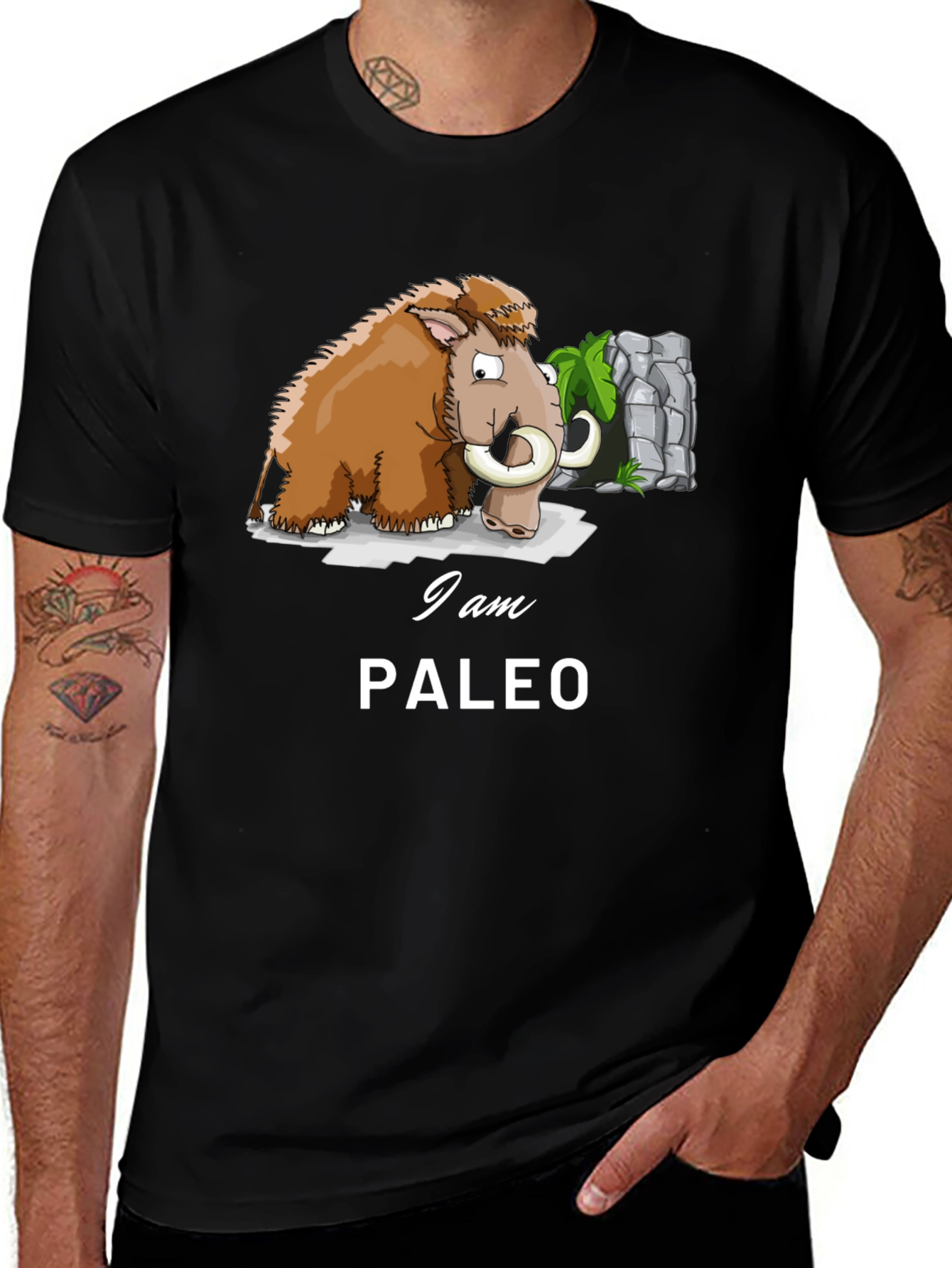 I am Paleo T-Shirt, Mammoth Graphic Tee