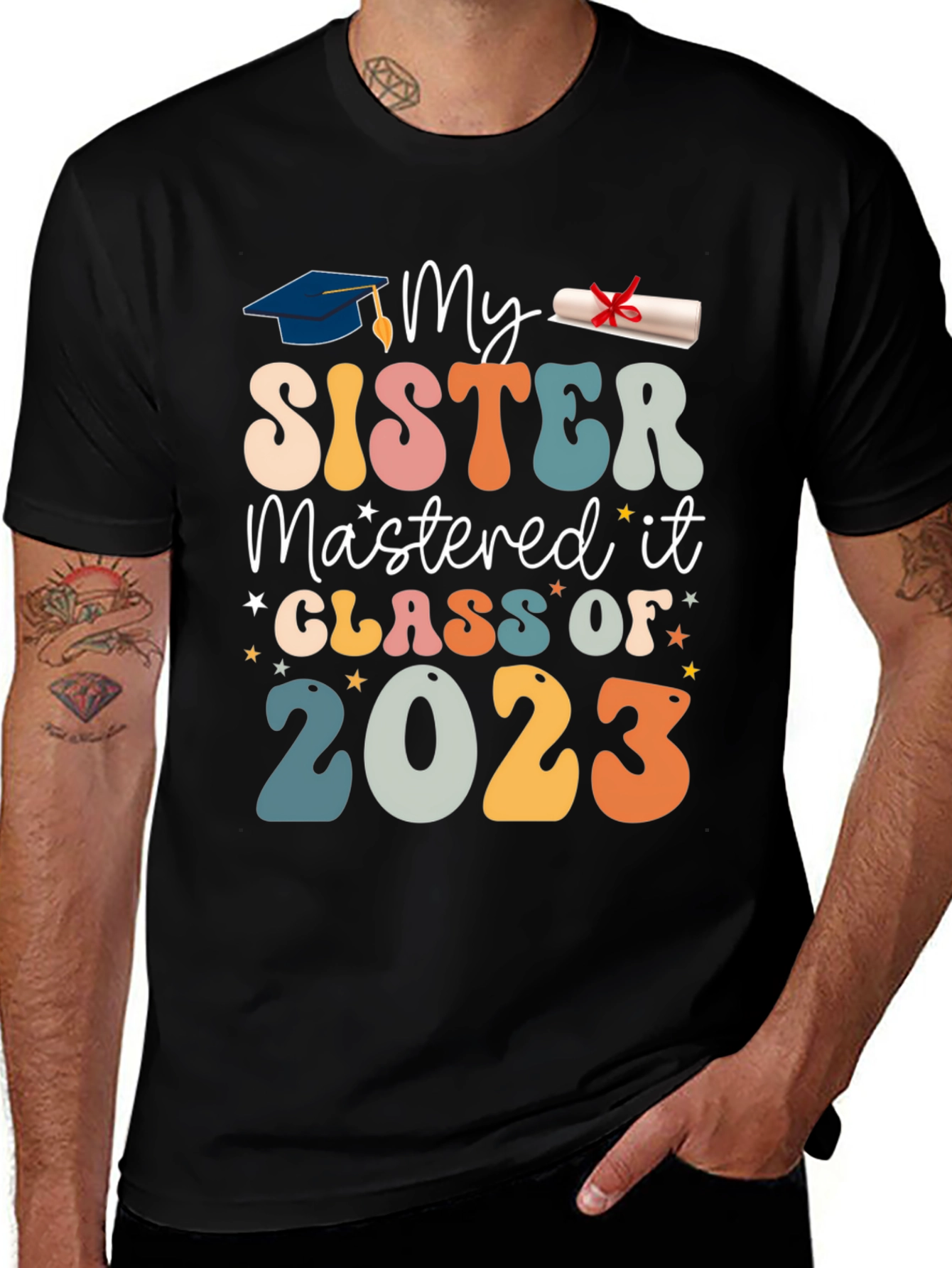 Variant 22 of My Sister Mastered It Class of 2023 T-Shirt