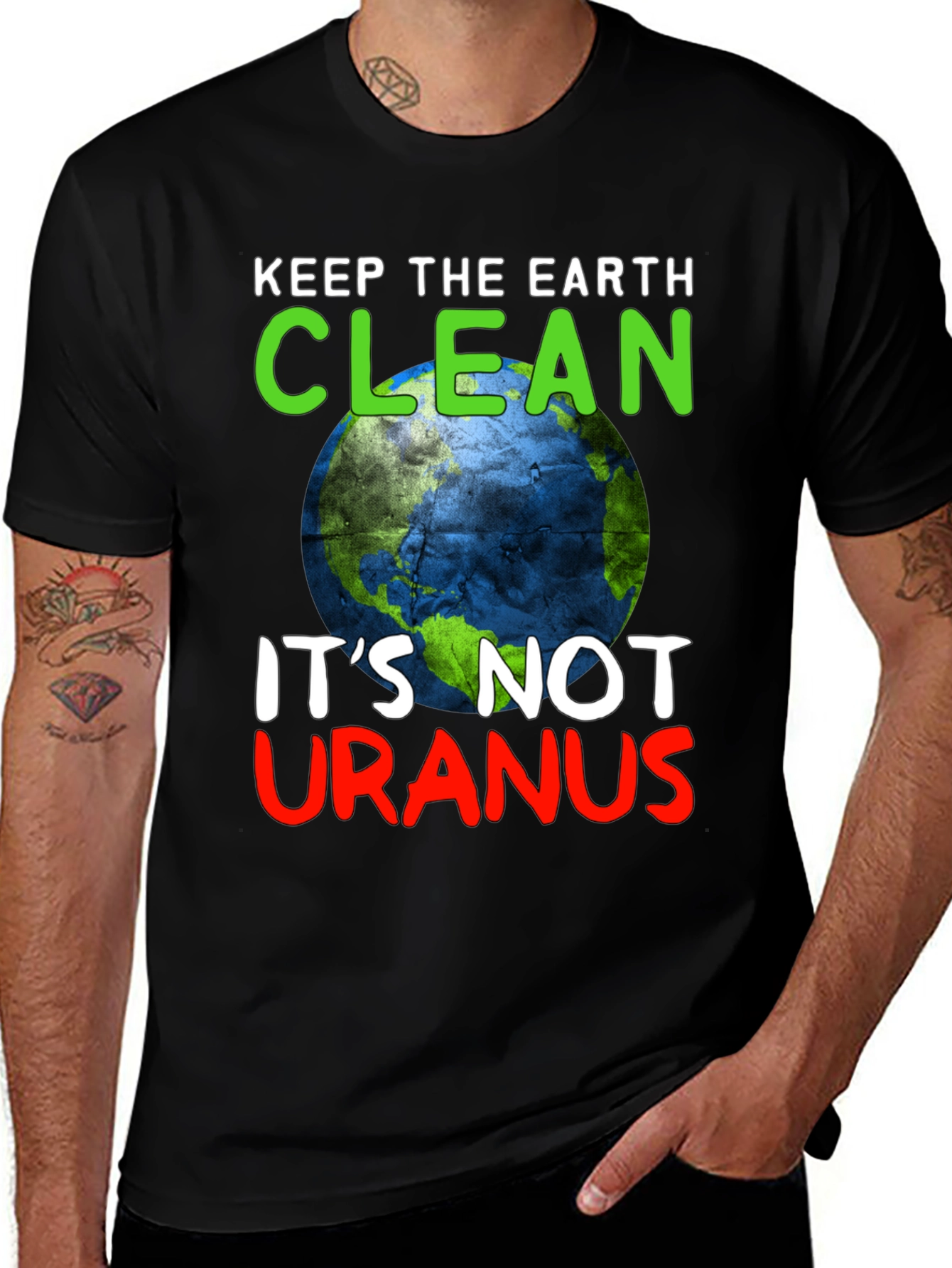 Variant 13 of Keep the Earth Clean Funny Graphic T-Shirt