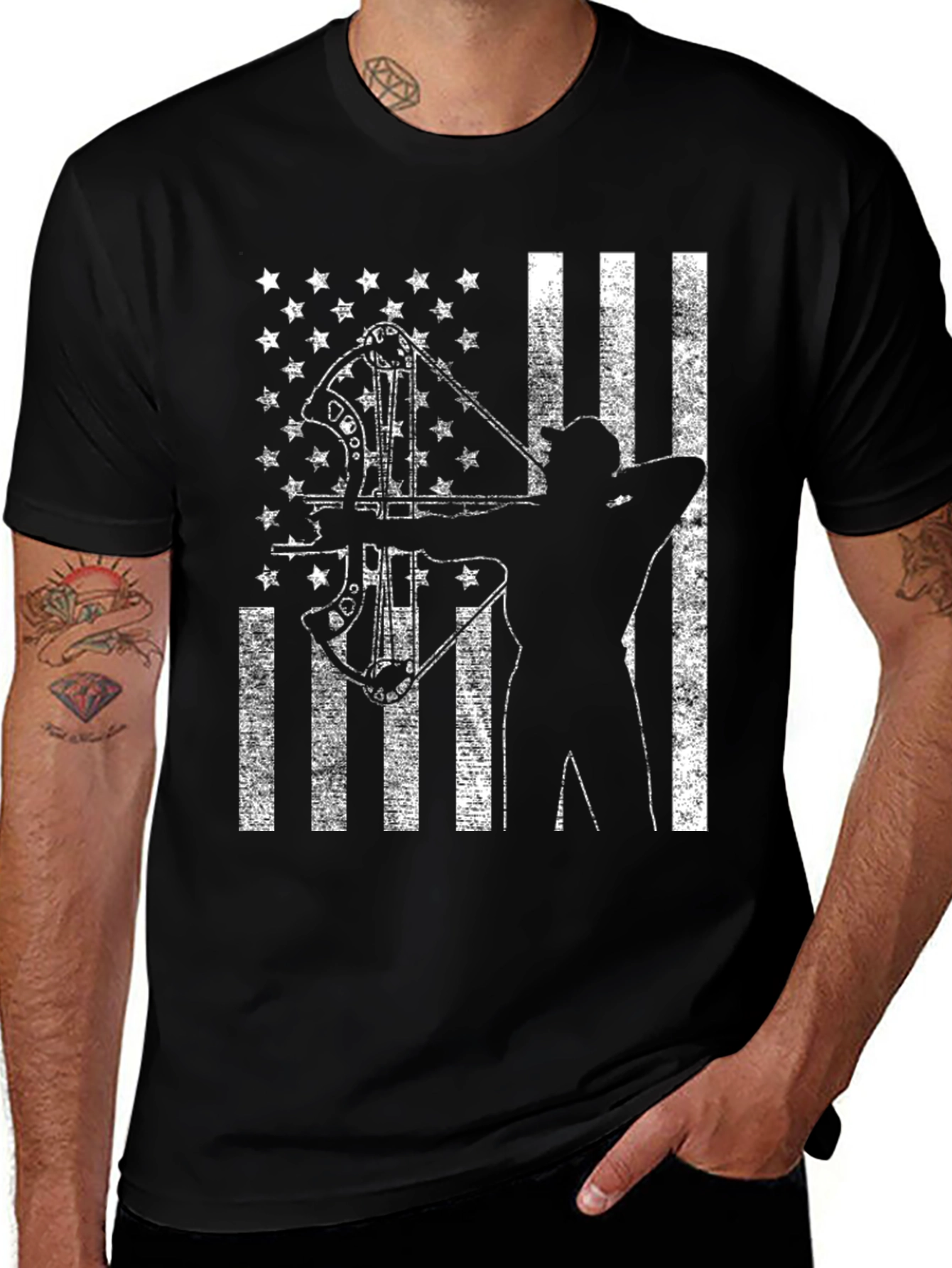 Variant 29 of Archery USA Flag Graphic Tee