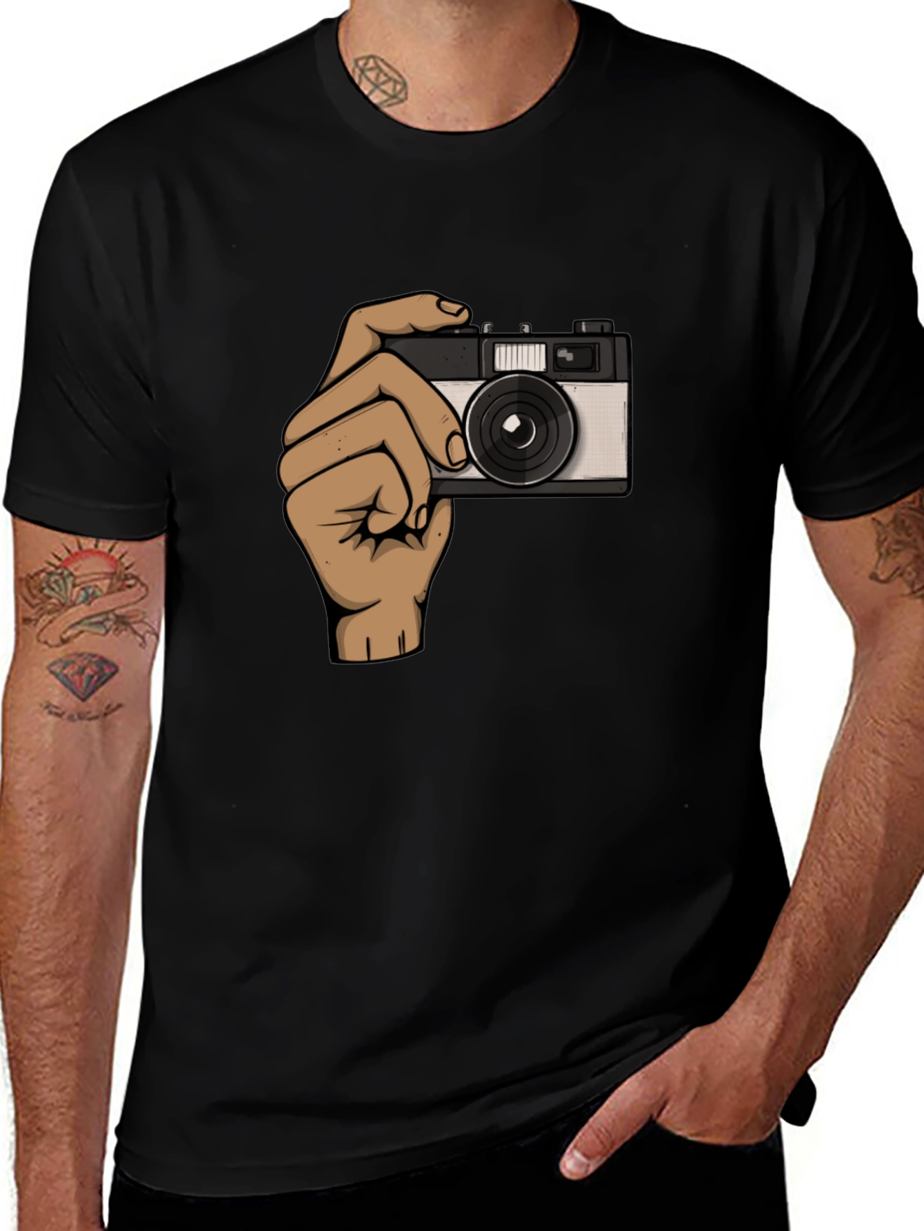 Variant 27 of Vintage Camera Graphic Tee - Cool Retro Style!