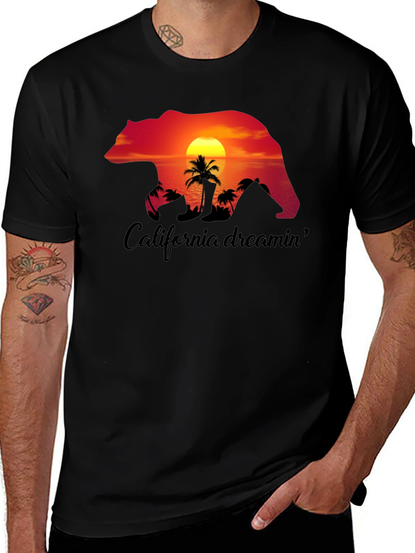 Variant 12 of California Dreamin' Bear Graphic T-Shirt