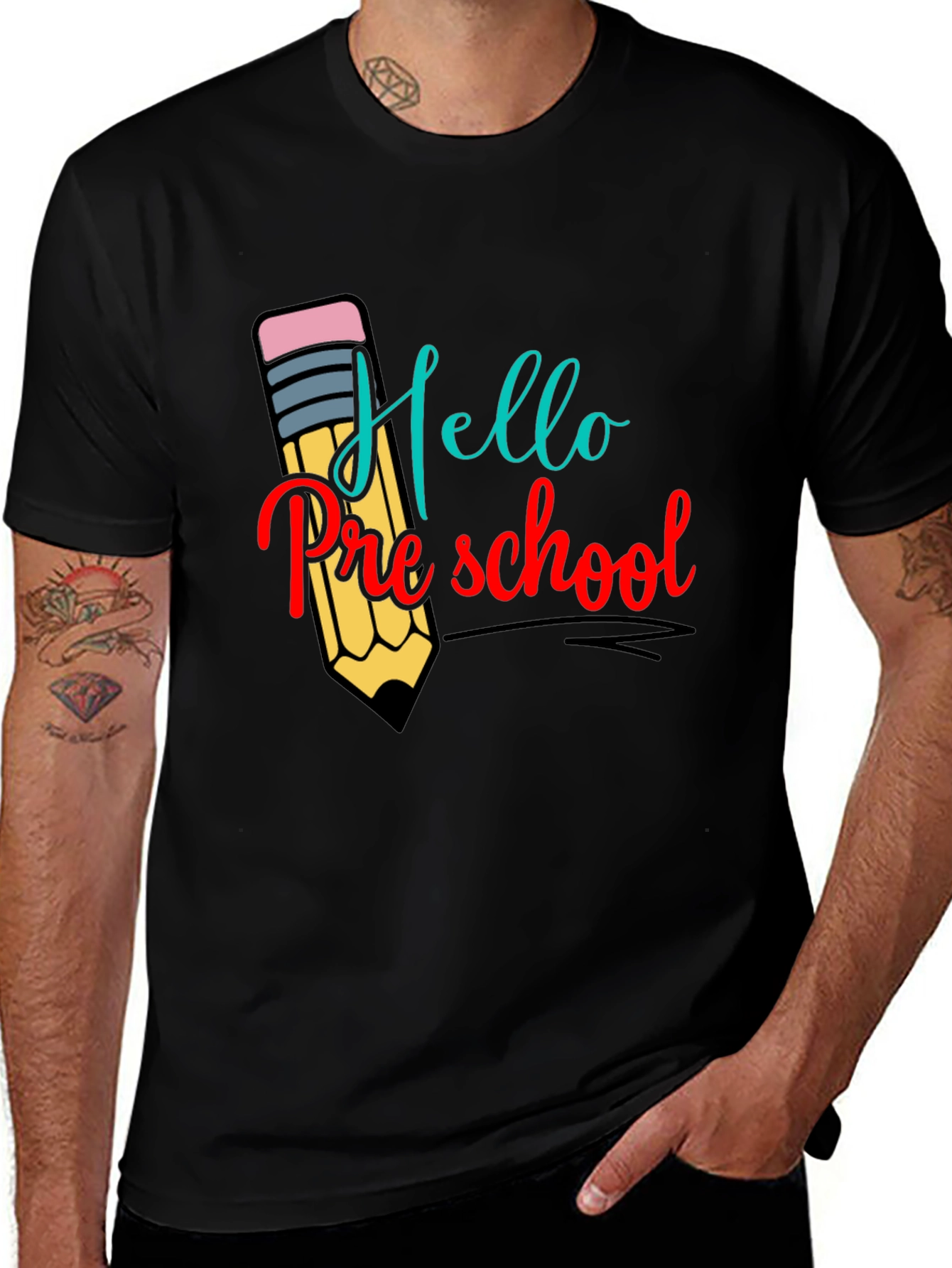Variant 4 of Hello Preschool T-Shirt Back to School Teacher Tee
