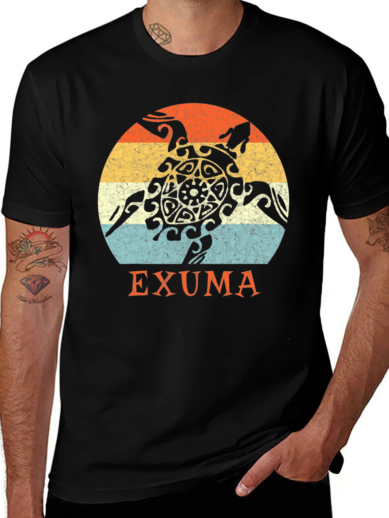 Variant 27 of Exuma Turtle Graphic Tee - Island Style