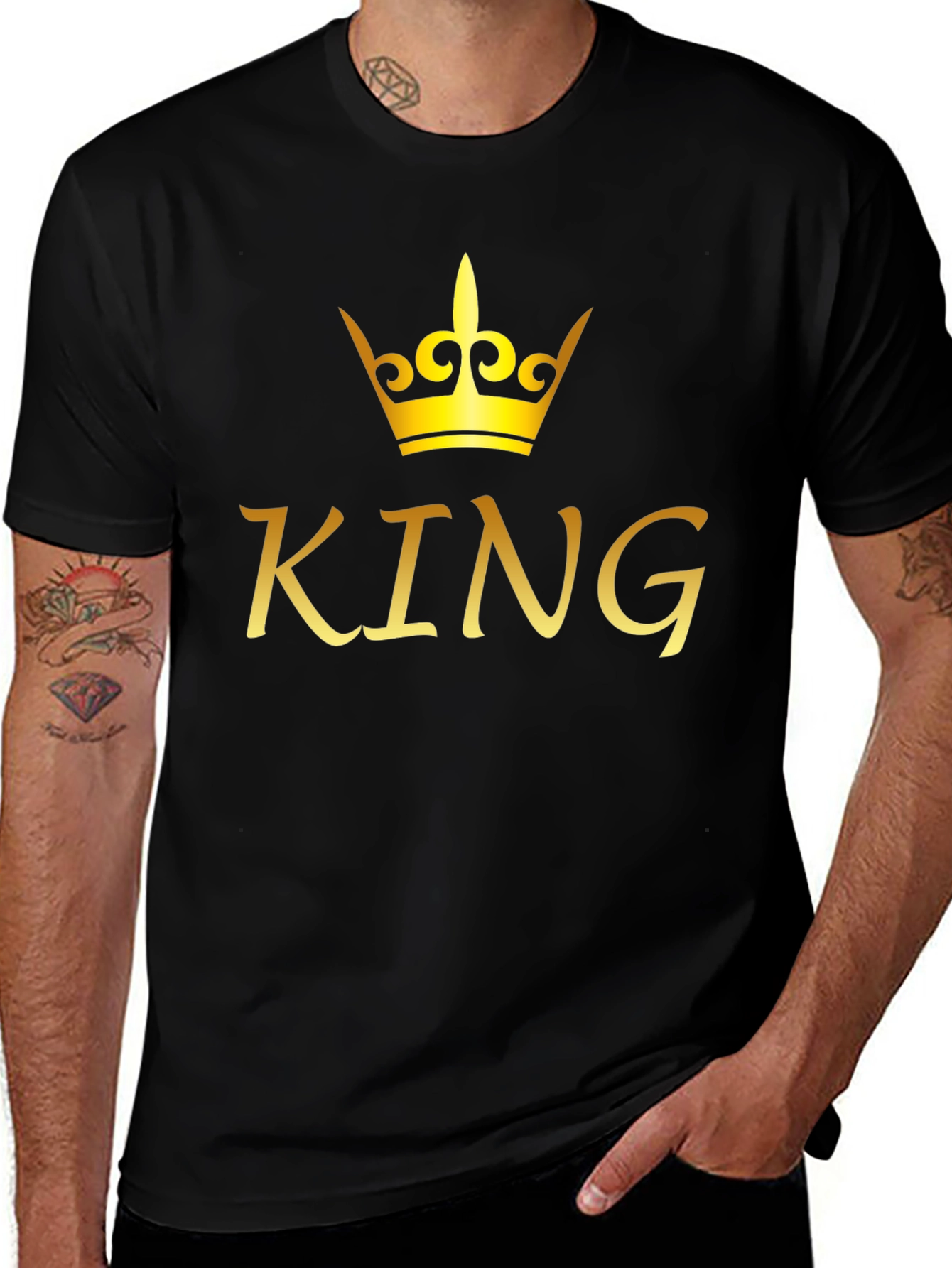 King Crown Graphic T-Shirt - Black