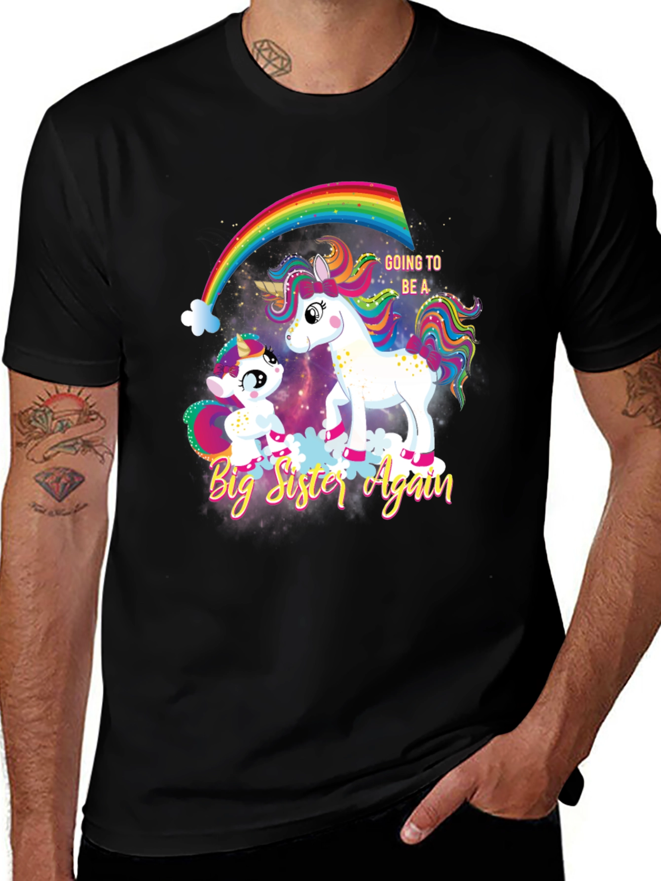 Big Sister Again Unicorn T-Shirt