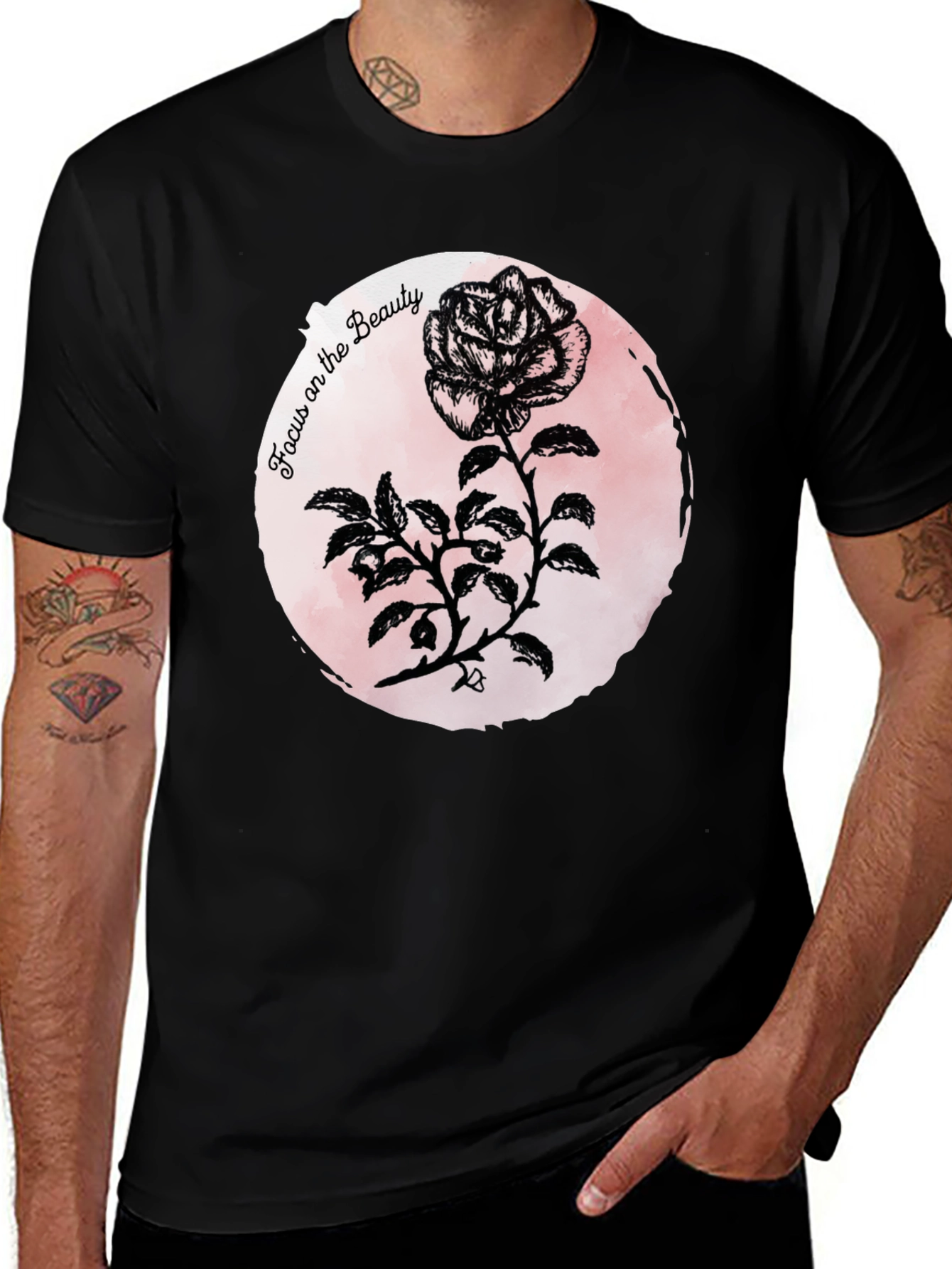 Variant 3 of Focus on Beauty Rose Graphic Tee