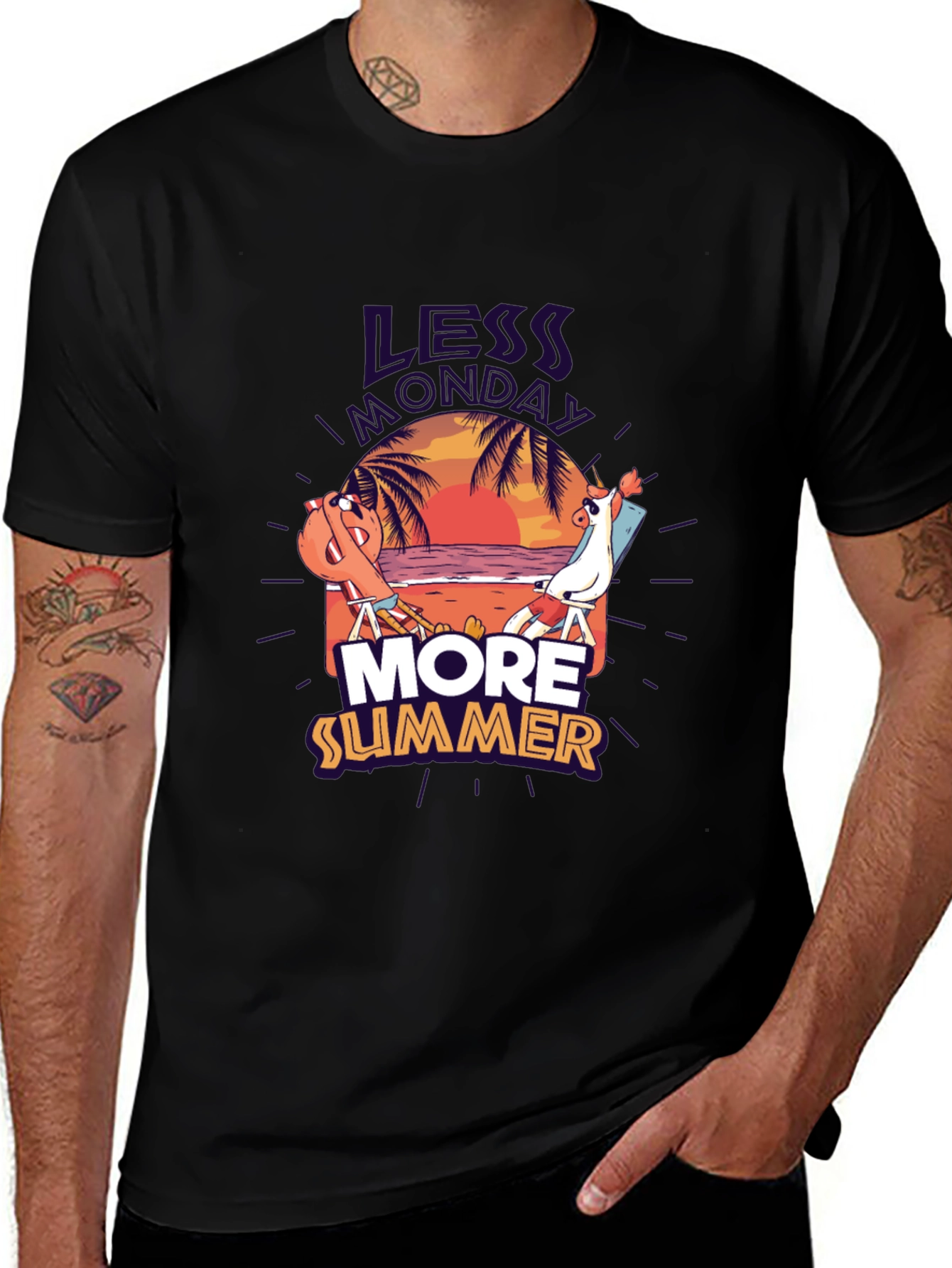 Variant 20 of Less Monday More Summer Graphic Tee