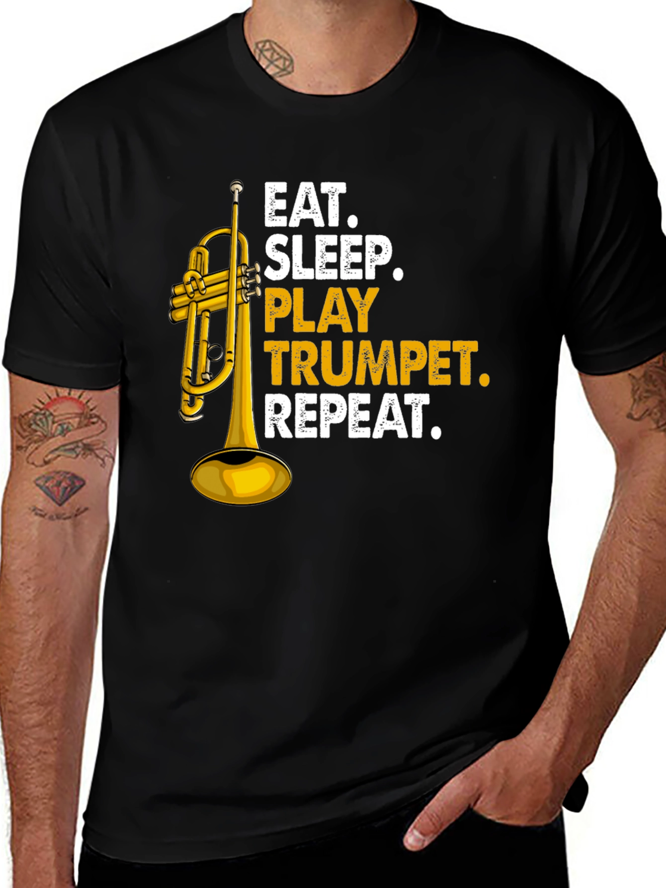 Variant 10 of Eat Sleep Play Trumpet Repeat T-Shirt