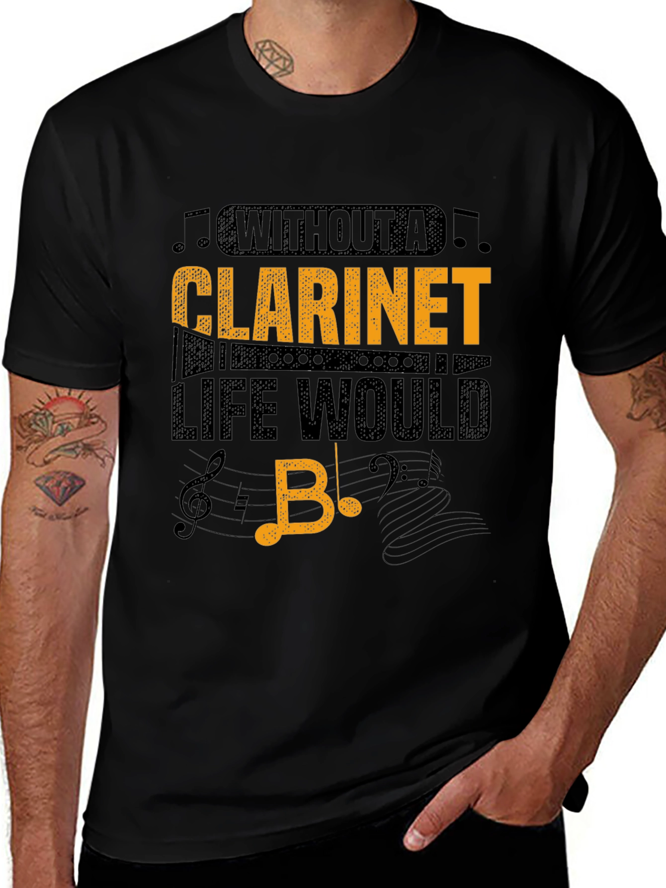 Variant 16 of Clarinet Lover T-Shirt - Music Themed Tee