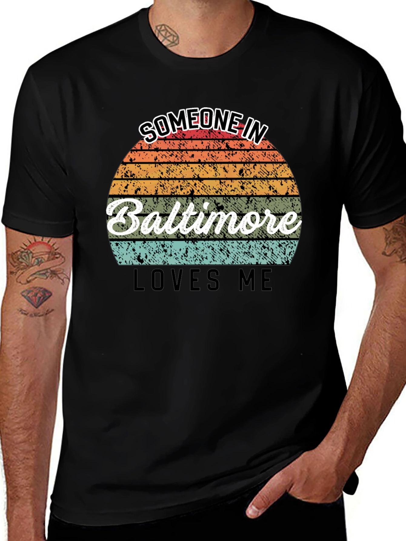 Baltimore Lover Black T-Shirt