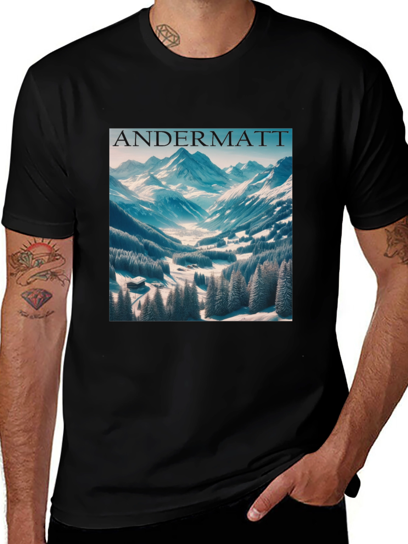 Variant 20 of Andermatt Winter T-Shirt