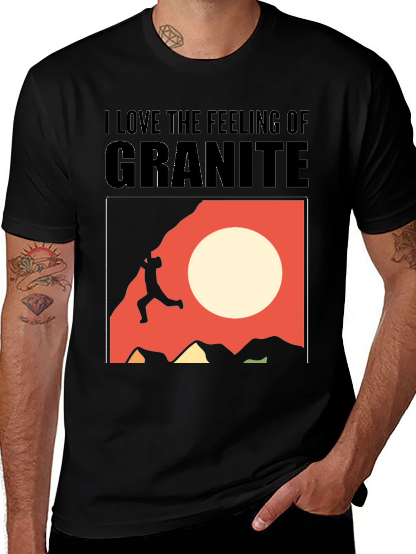 Granite Climber Graphic Tee - Rock Climbing Shirt