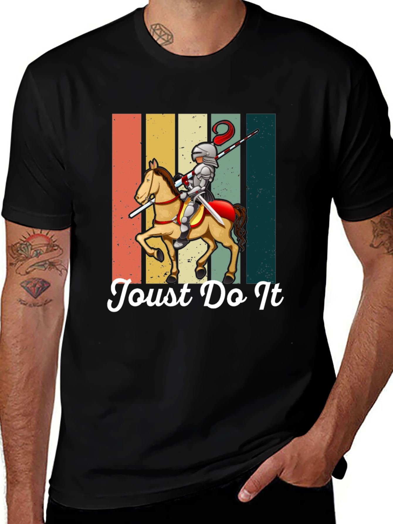Variant 15 of Joust Do It Knight T-Shirt - Medieval Humor