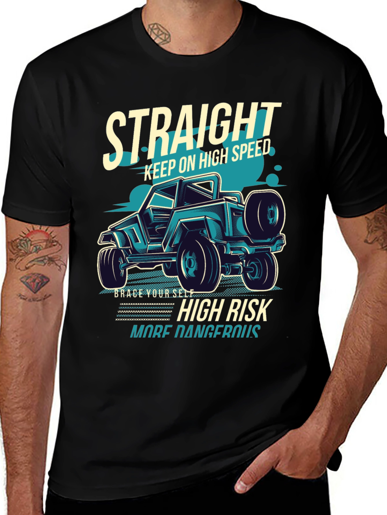 Variant 11 of Straight High Speed Off-Road T-Shirt