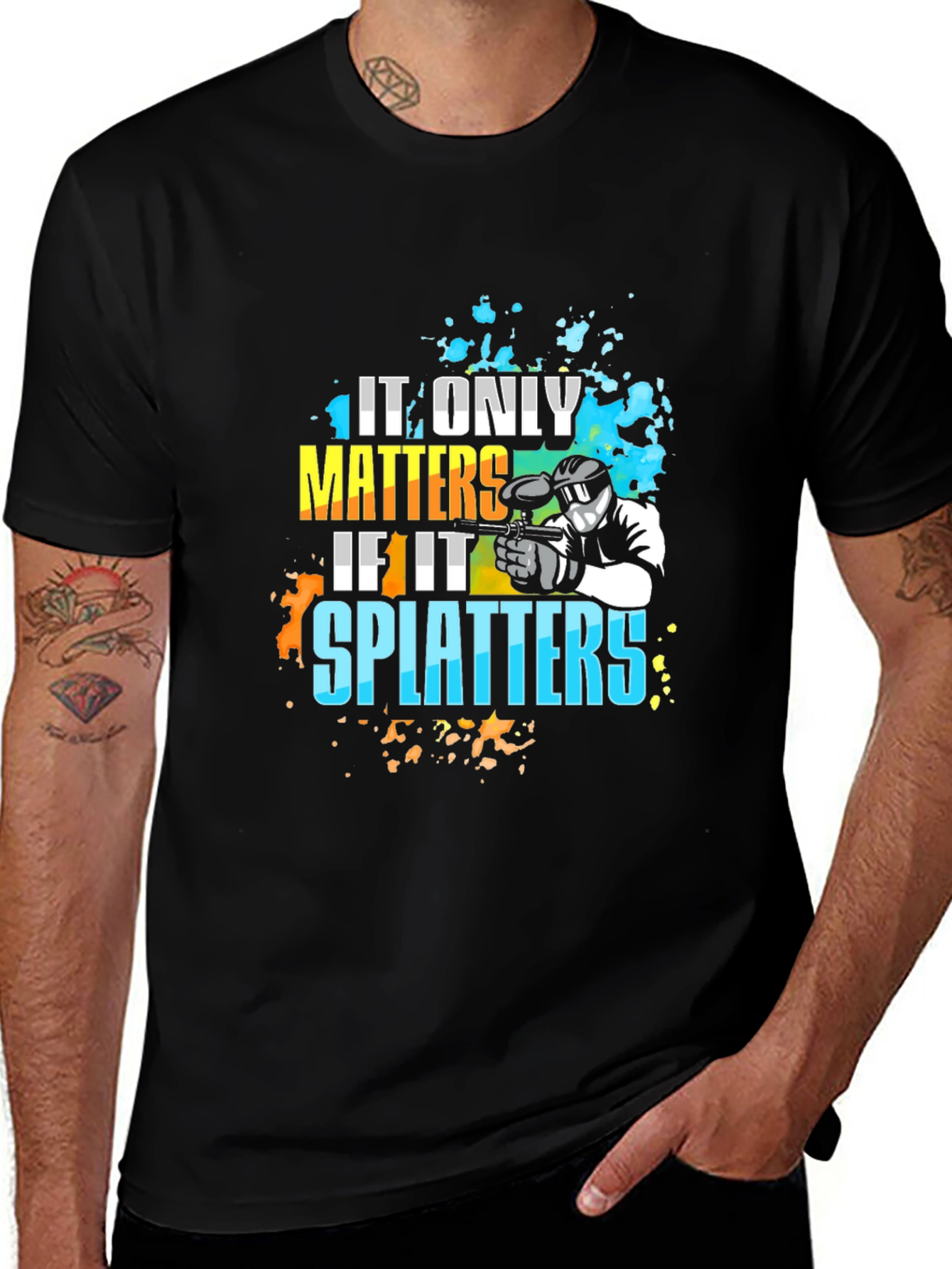 Variant 14 of It Only Matters If It Splatters T-Shirt