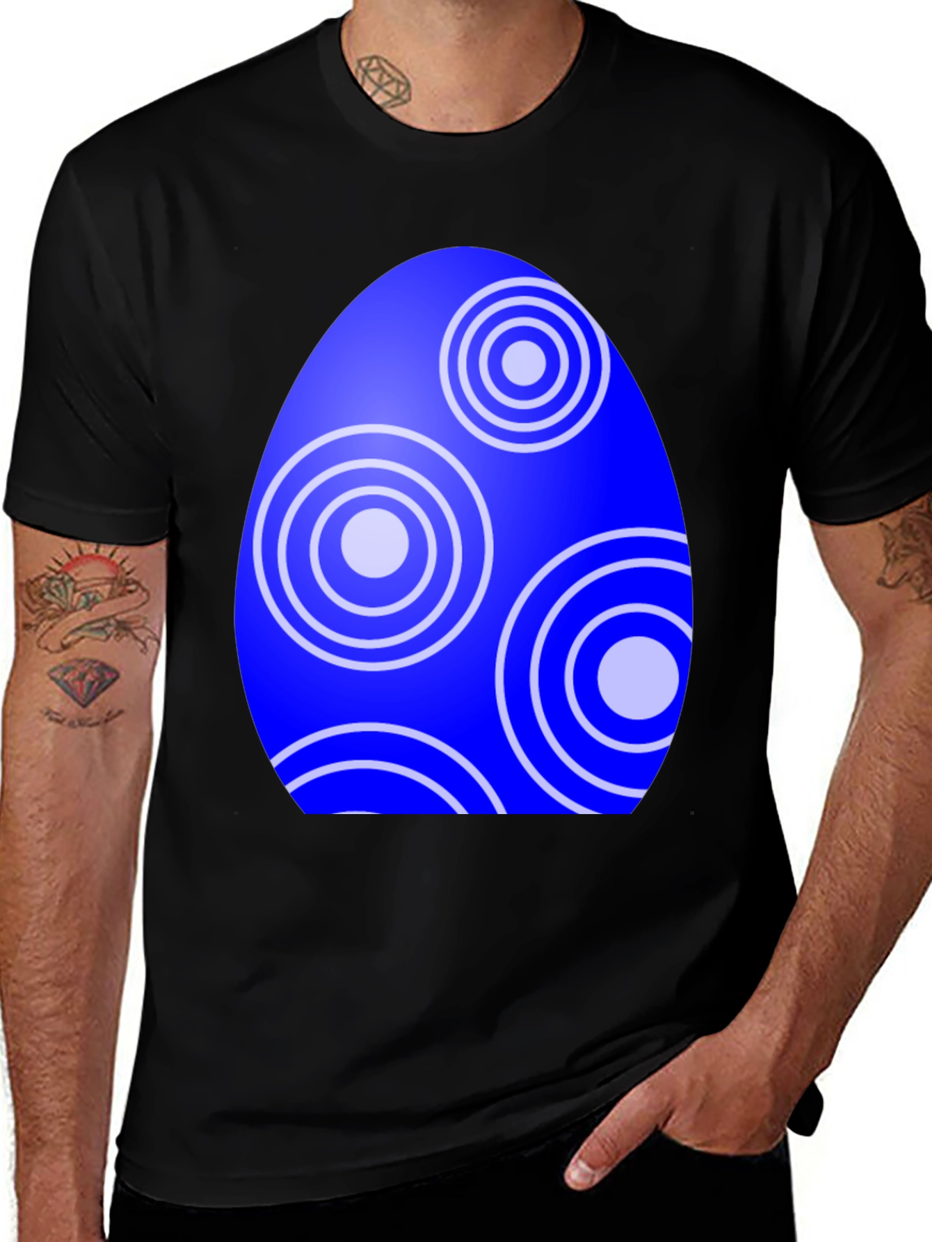 Variant 28 of Blue Easter Egg Graphic Tee