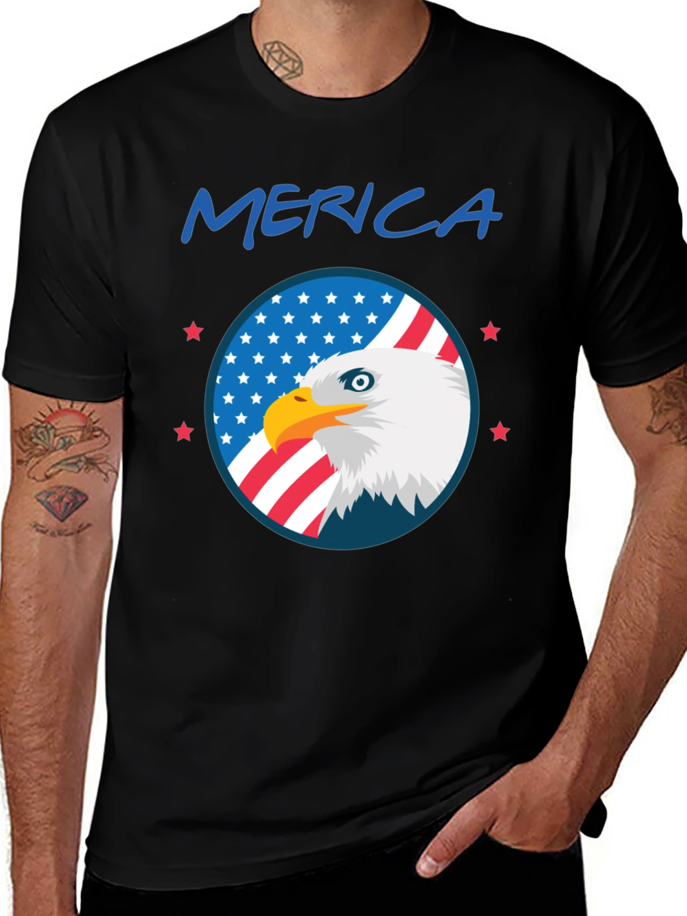 Variant 19 of Patriotic Eagle Graphic Tee