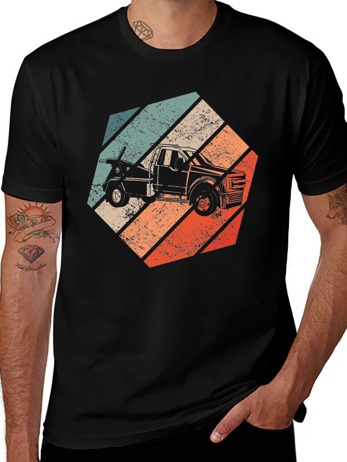 Variant 16 of Vintage Tow Truck T-Shirt: Retro Style