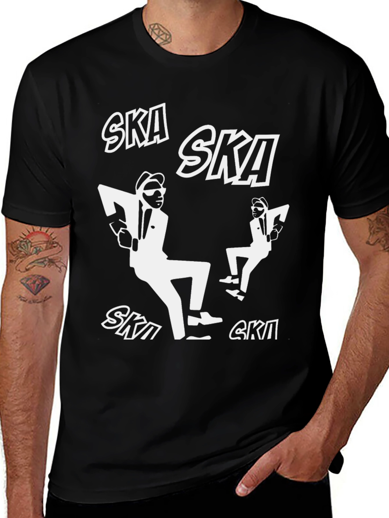 Variant 24 of Ska Dancer Graphic T-Shirt - Black