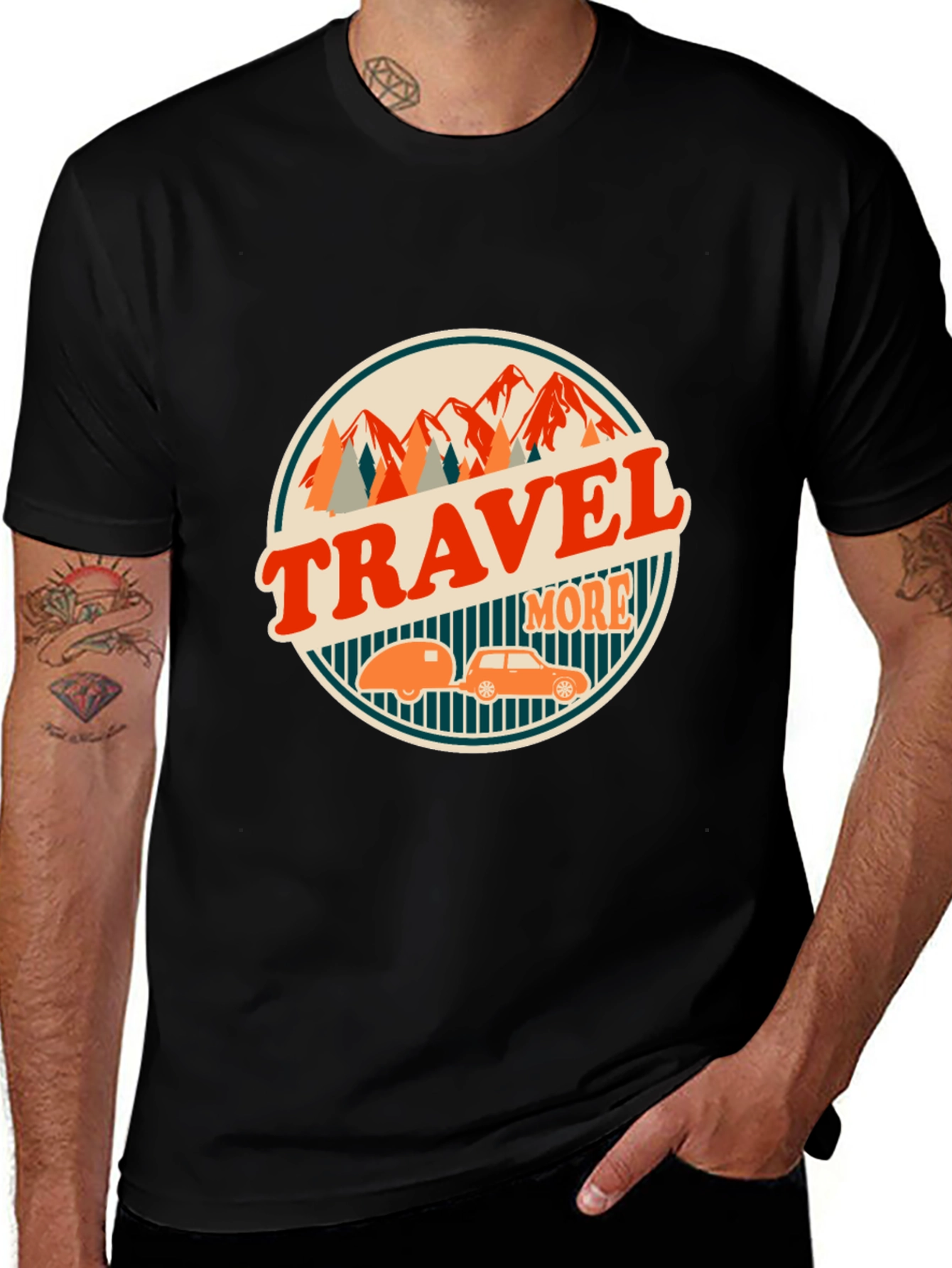 Variant 29 of Travel More Graphic T-Shirt