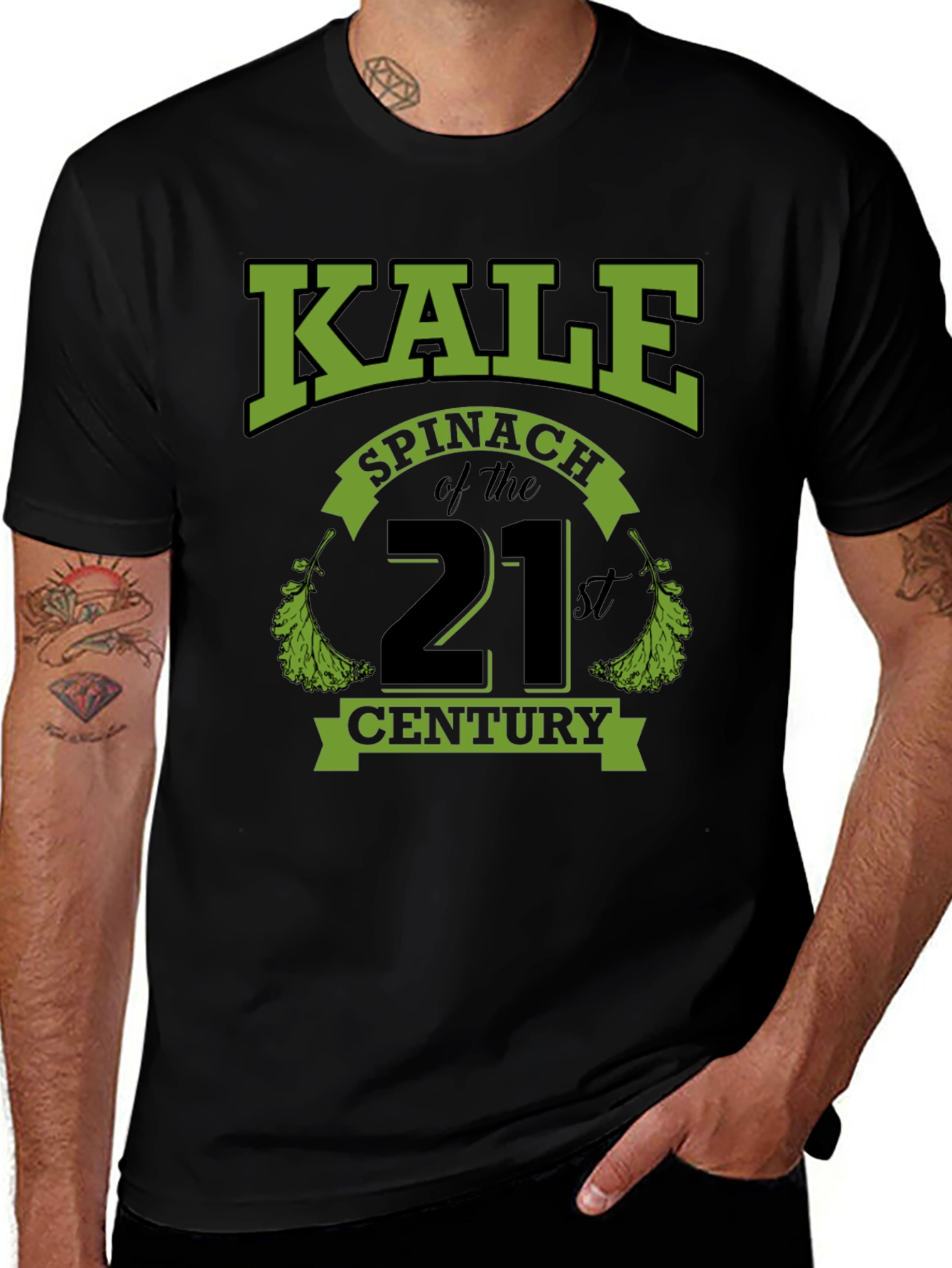 Variant 28 of Kale Spinach of the 21st Century Graphic T-Shirt