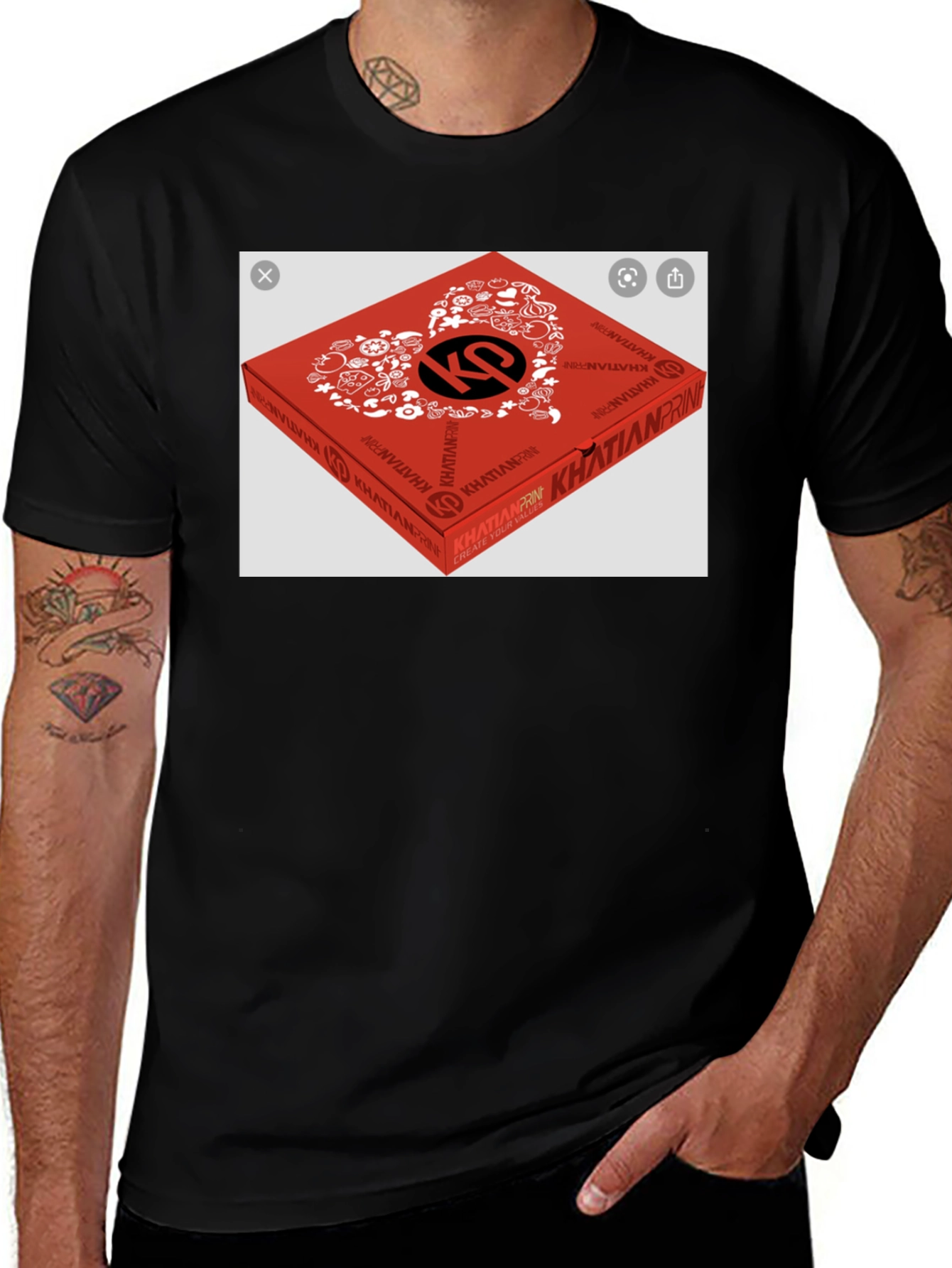Variant 12 of Khatian Pin T-Shirt: Create Your Values