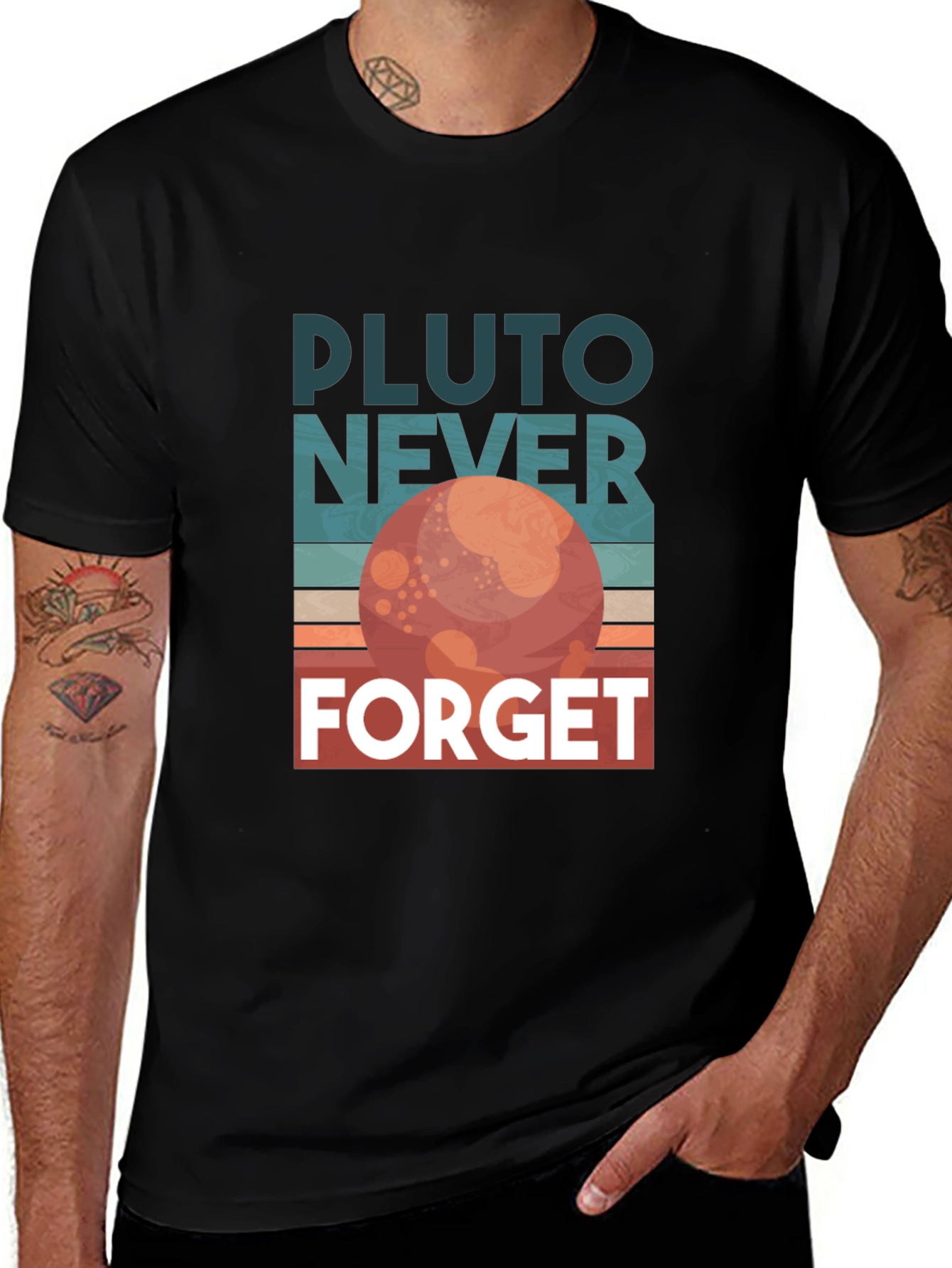 Pluto Never Forget Graphic T-Shirt