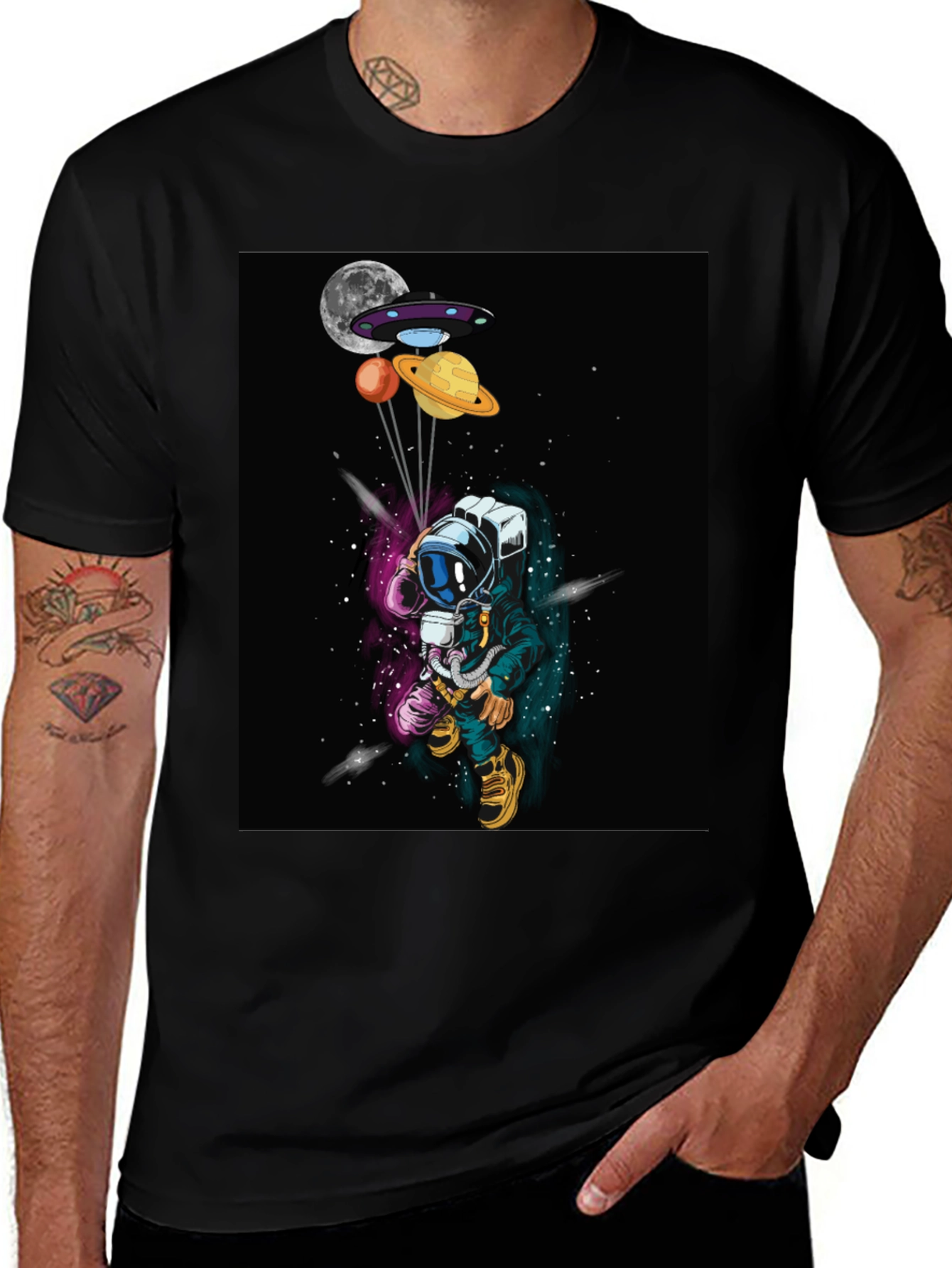 Variant 27 of Astronaut Galaxy Graphic T-Shirt