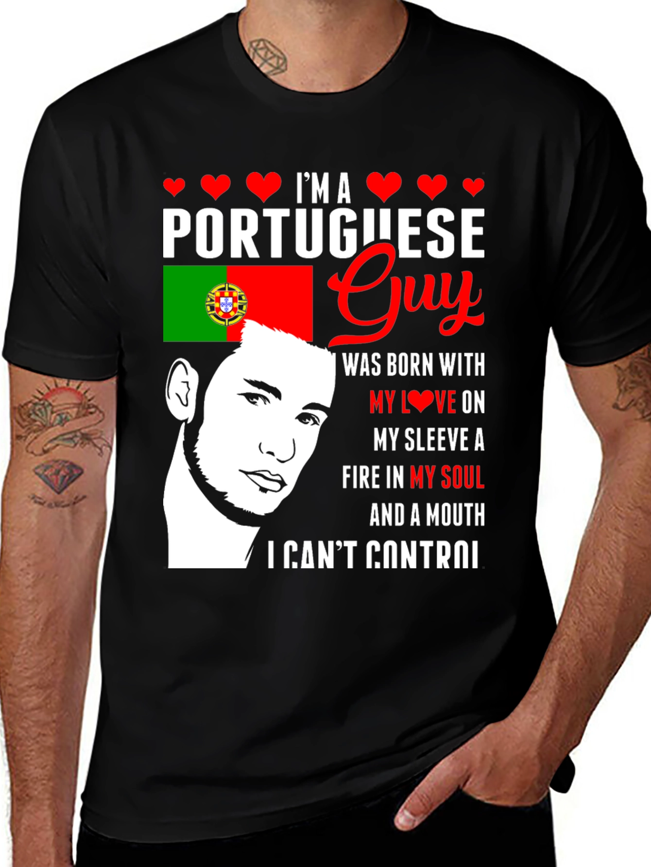 Portuguese Guy T-Shirt - Show Your Pride!