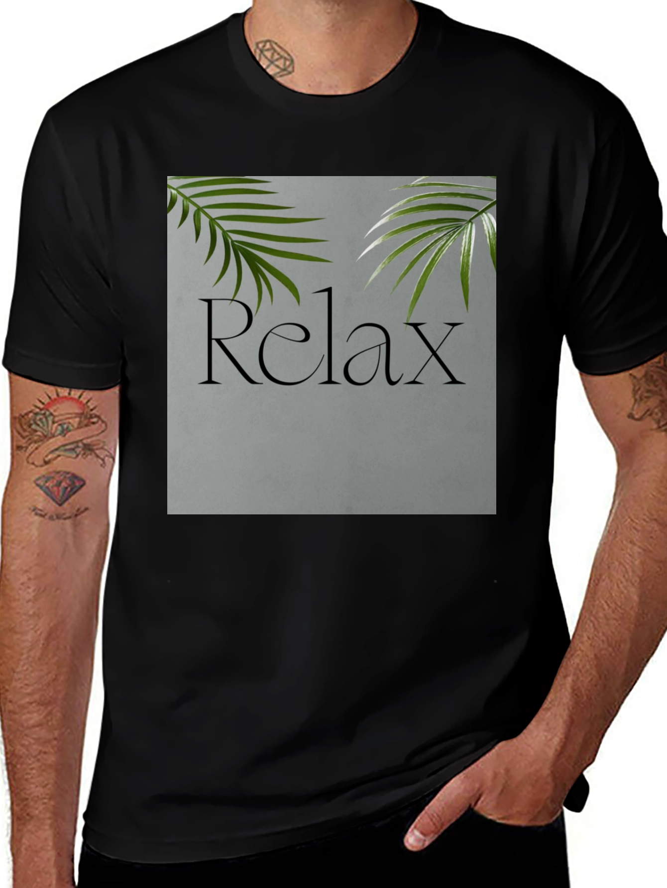 Relax Palm T-Shirt - Tropical Vibe Comfort Tee