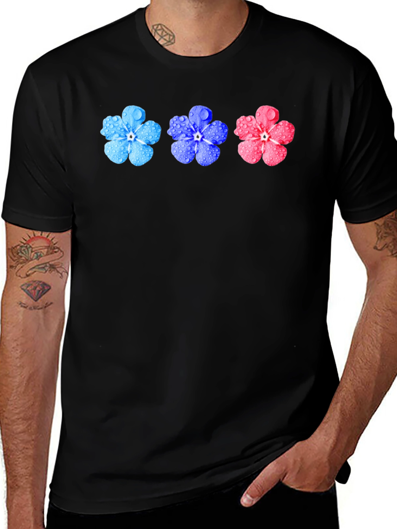Variant 26 of Floral T-Shirt - Forget-Me-Not Design