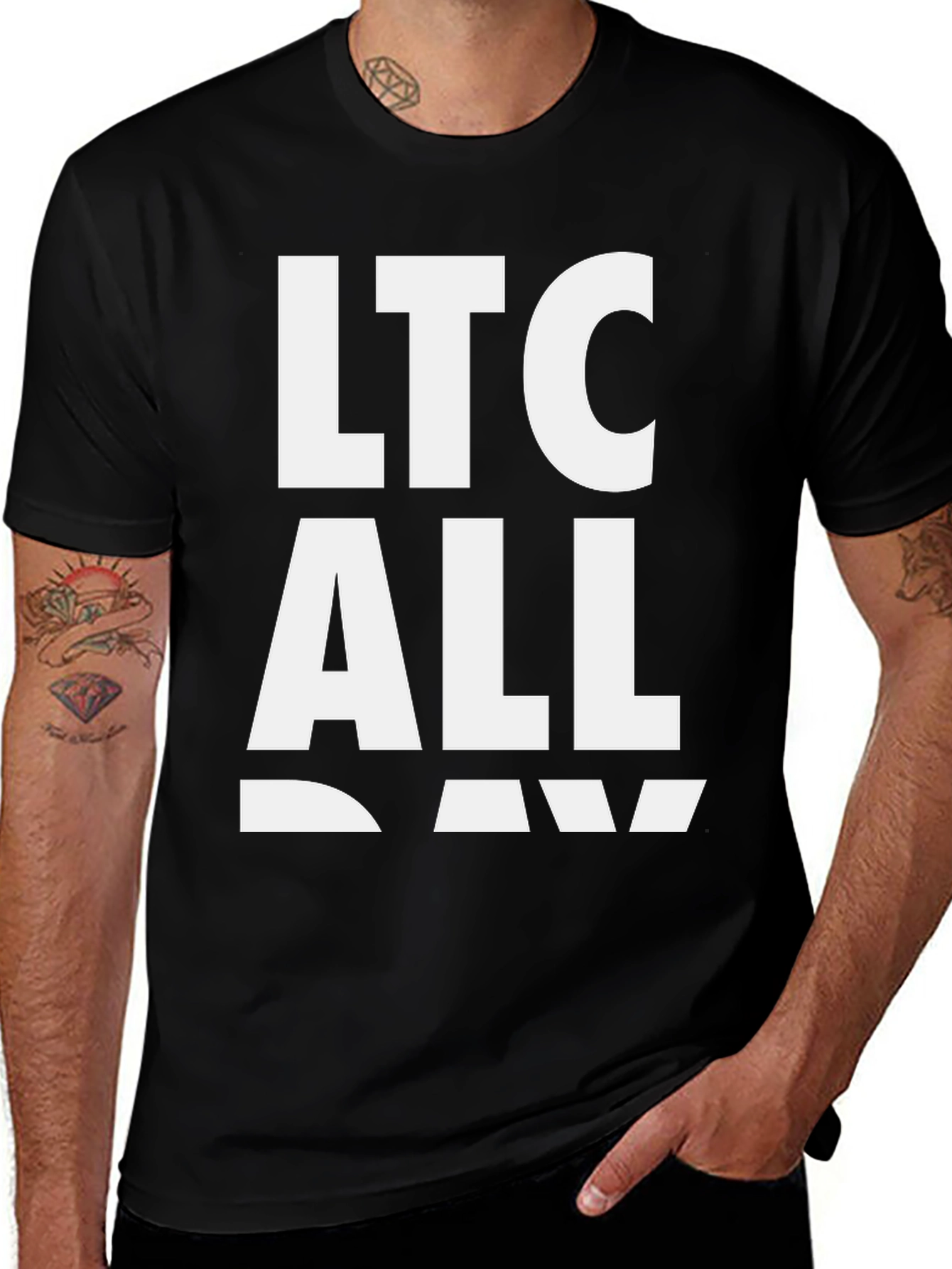 LTC All Day Graphic Tee - Crypto Enthusiast