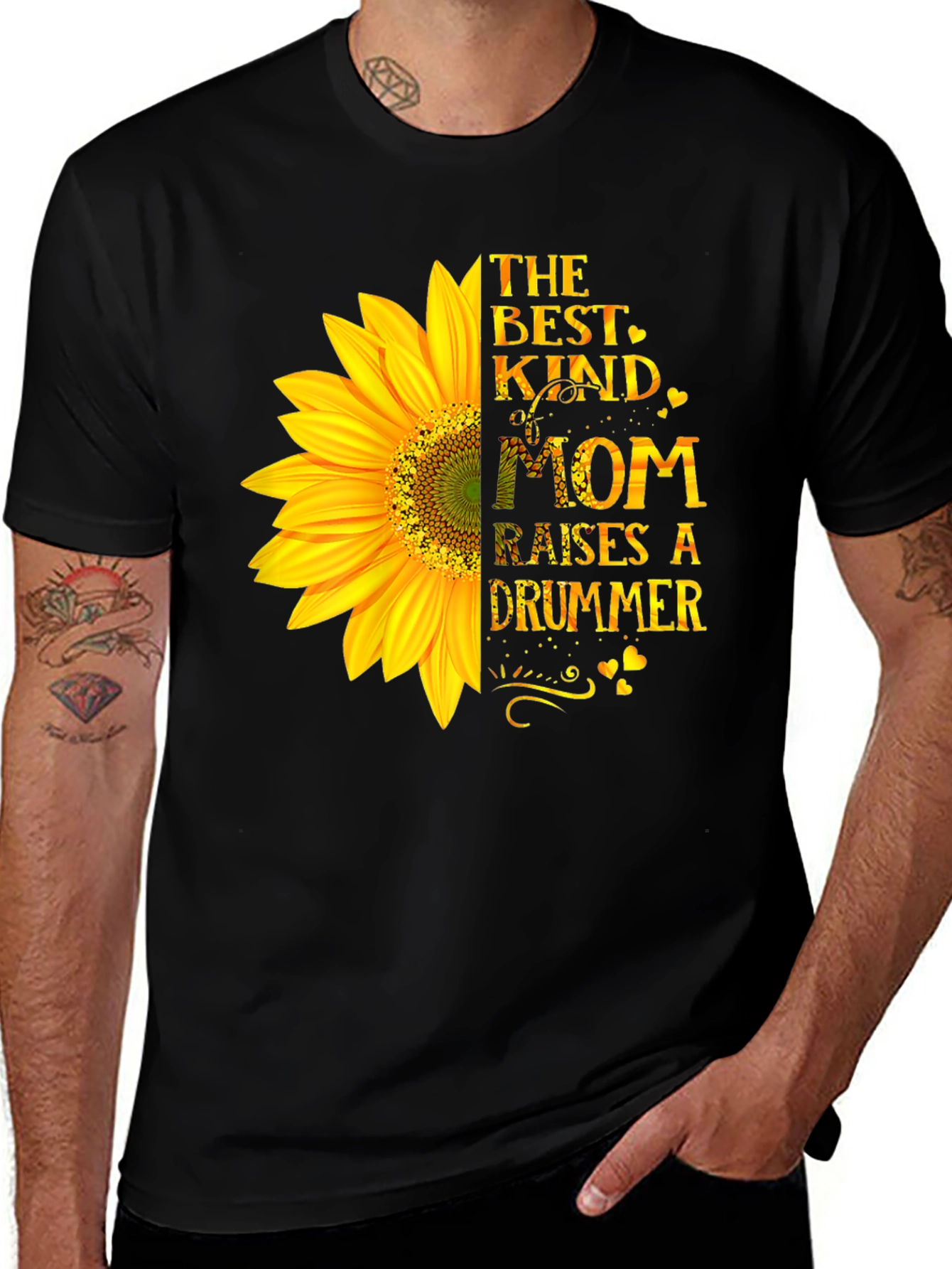 Variant 12 of Best Kind of Mom Sunflower Graphic T-Shirt