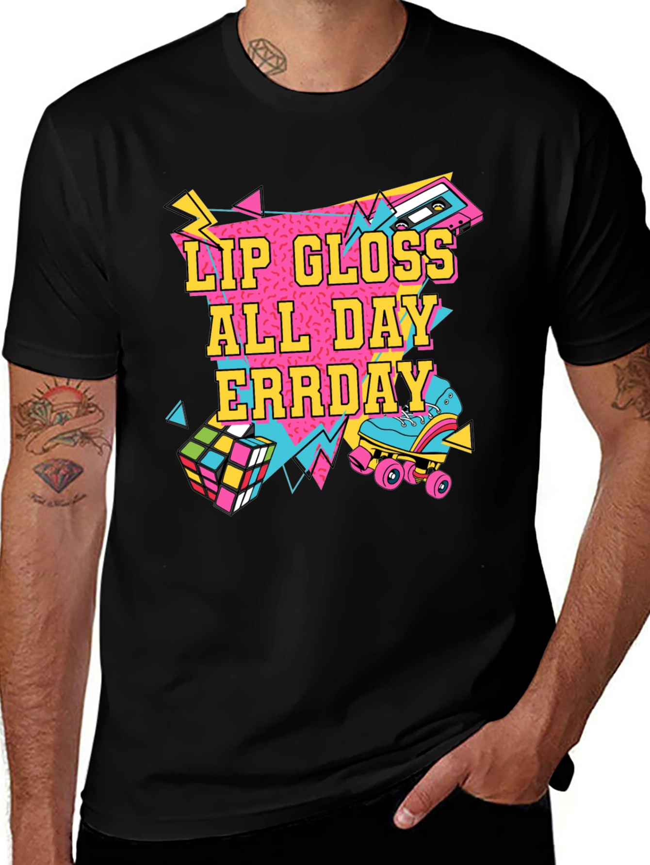Variant 3 of Lip Gloss All Day Erryday Retro Graphic Tee