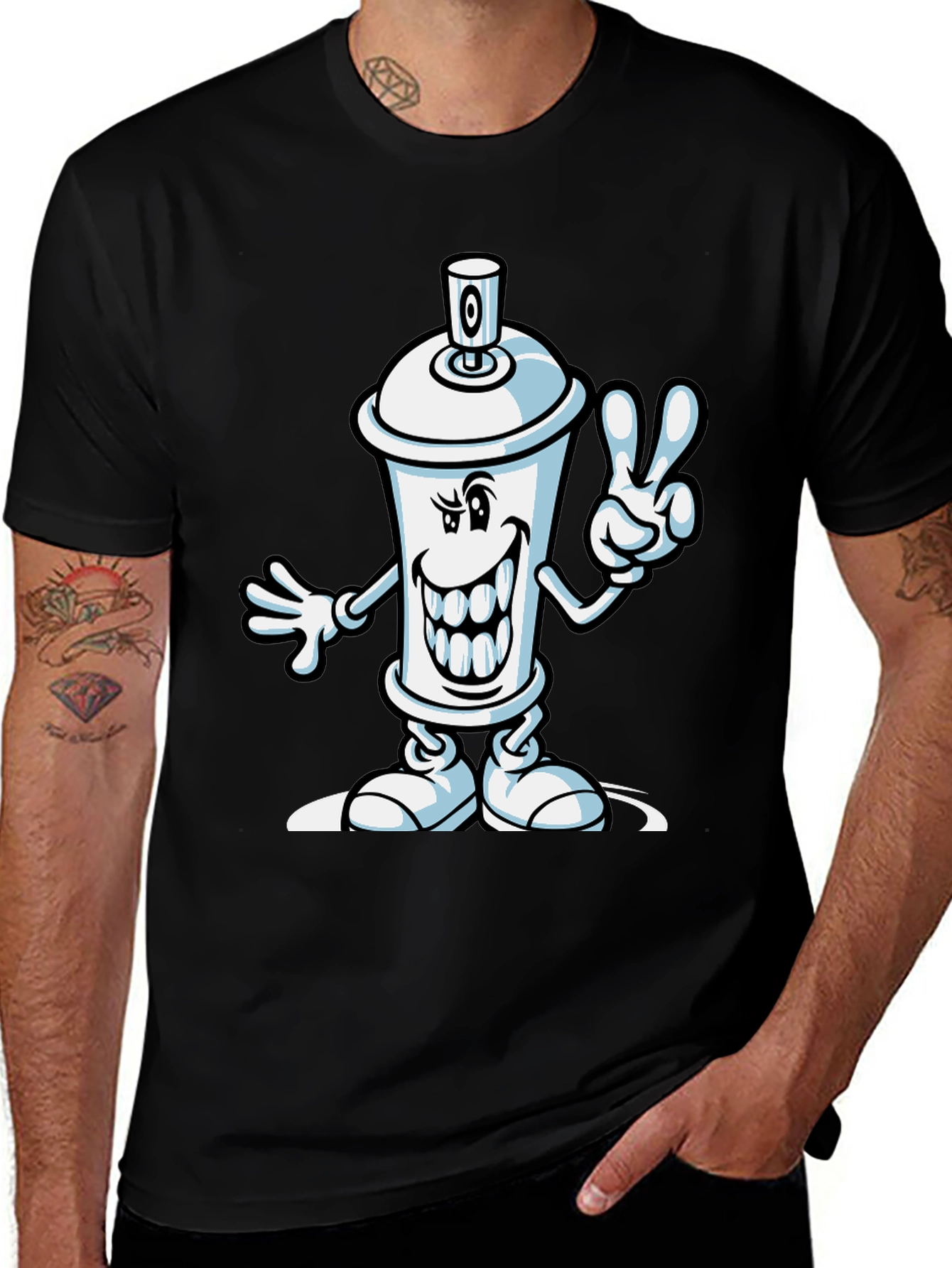 Variant 15 of Cartoon Spray Can T-Shirt