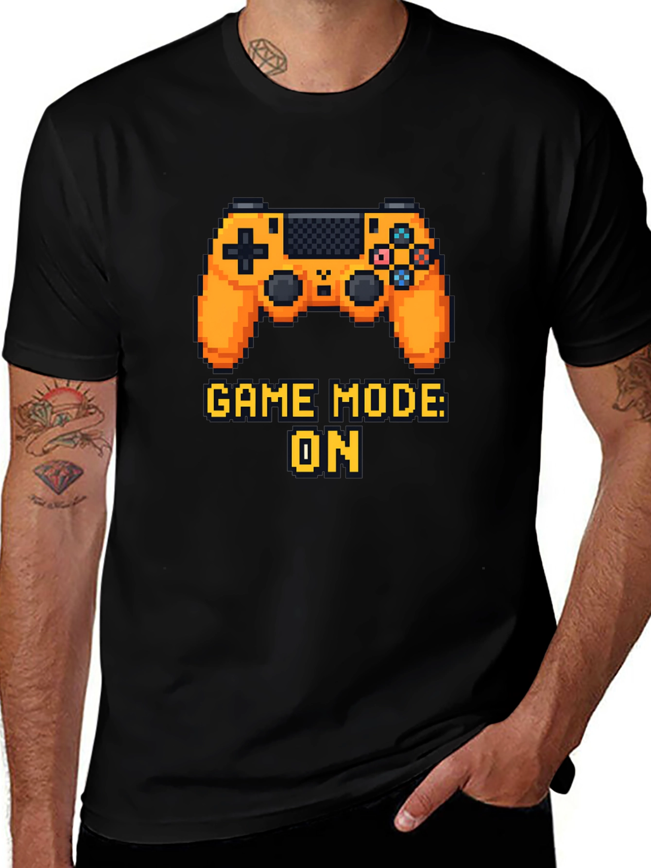 Variant 9 of Game Mode On Pixel Art Gamer T-Shirt