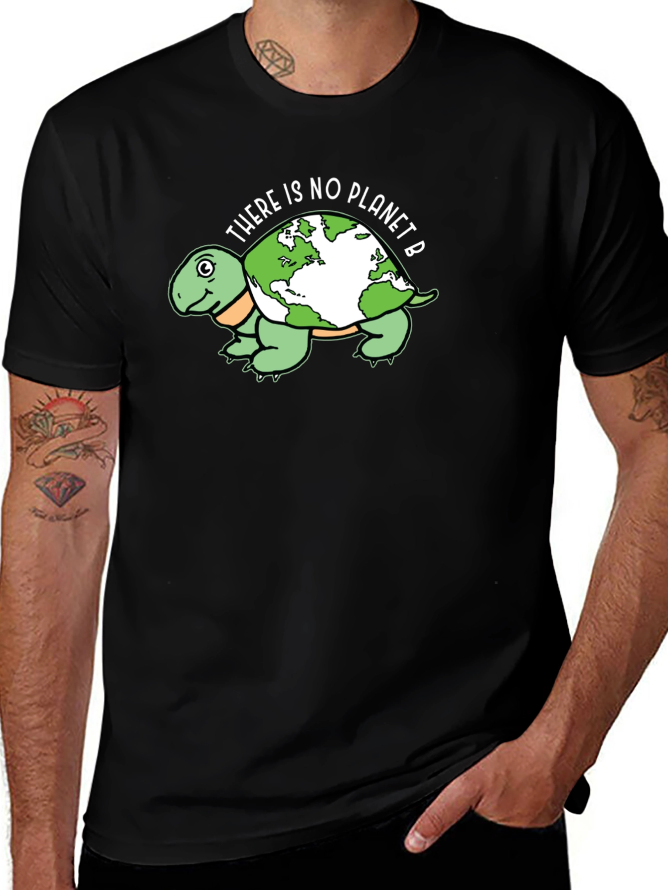 Variant 2 of Planet B Turtle Graphic Tee