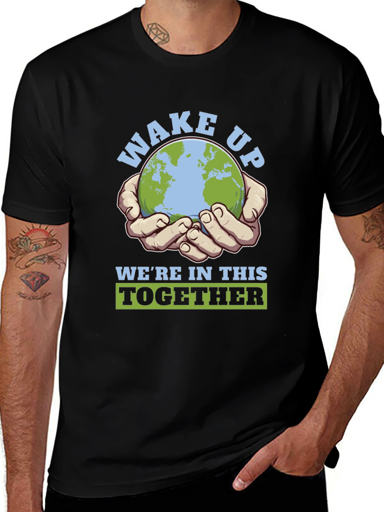 Variant 11 of Wake Up Together Earth Graphic T-Shirt