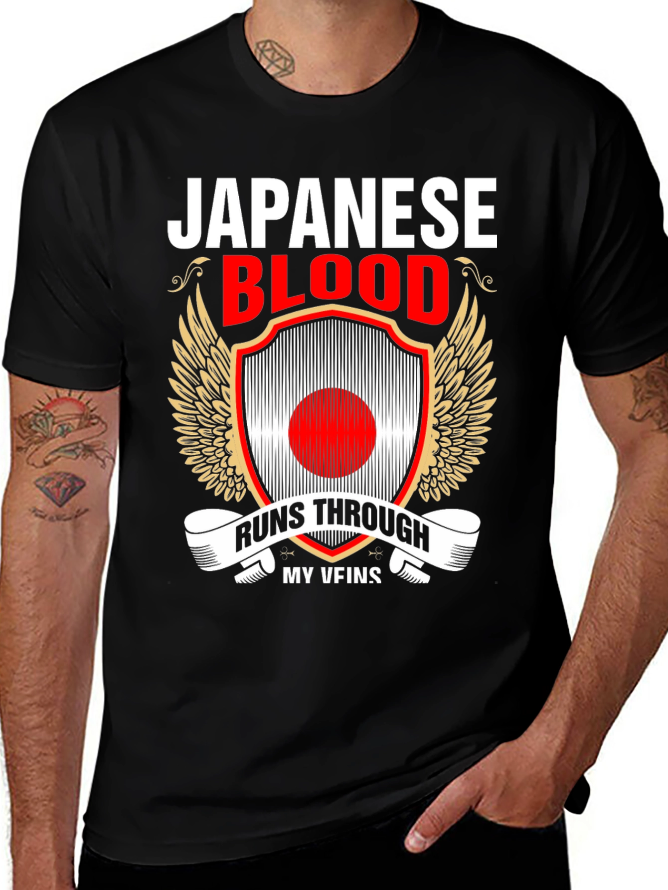 Japanese Blood Runs Through My Veins T-Shirt