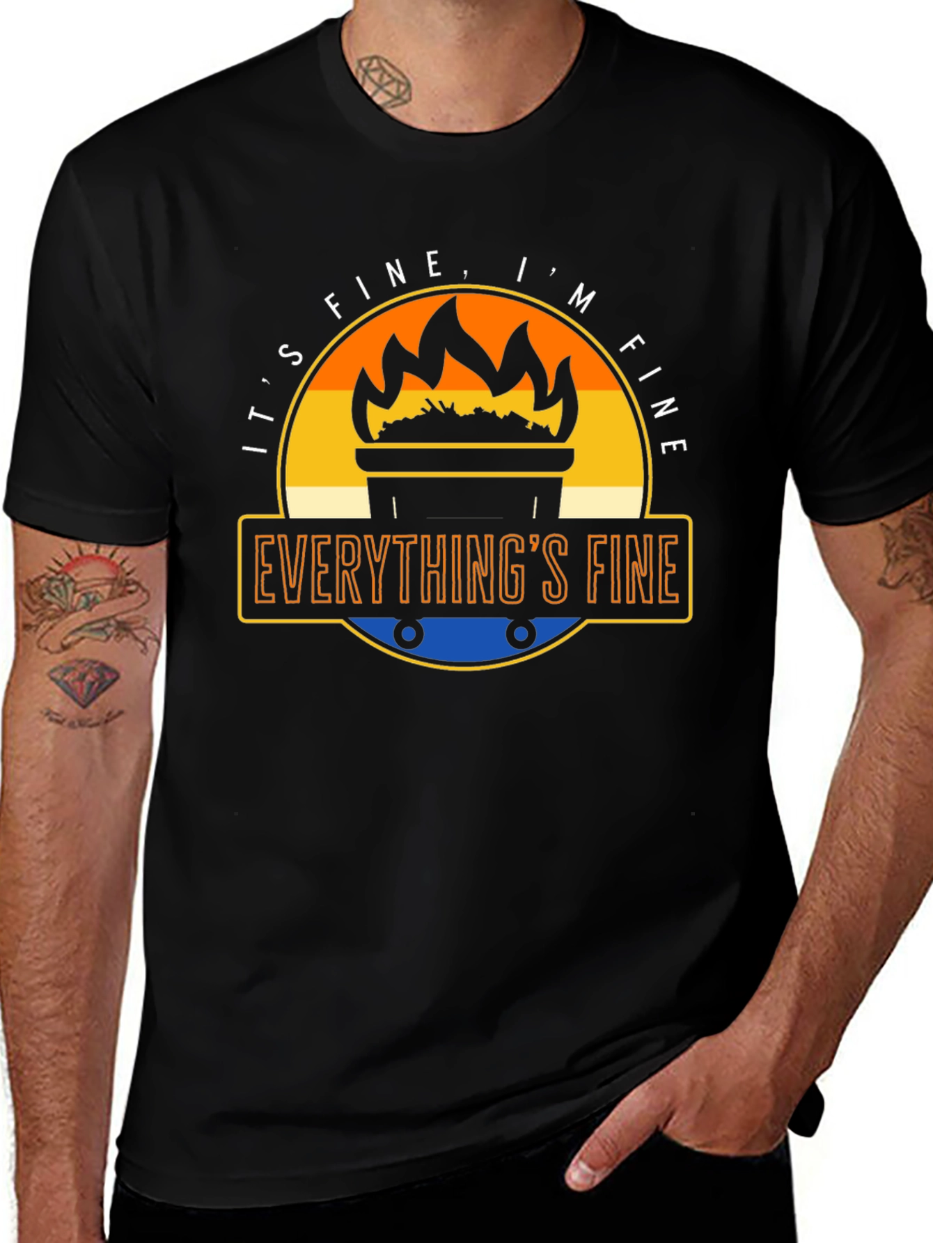 Variant 27 of It's Fine I'm Fine Everything's Fine T-Shirt
